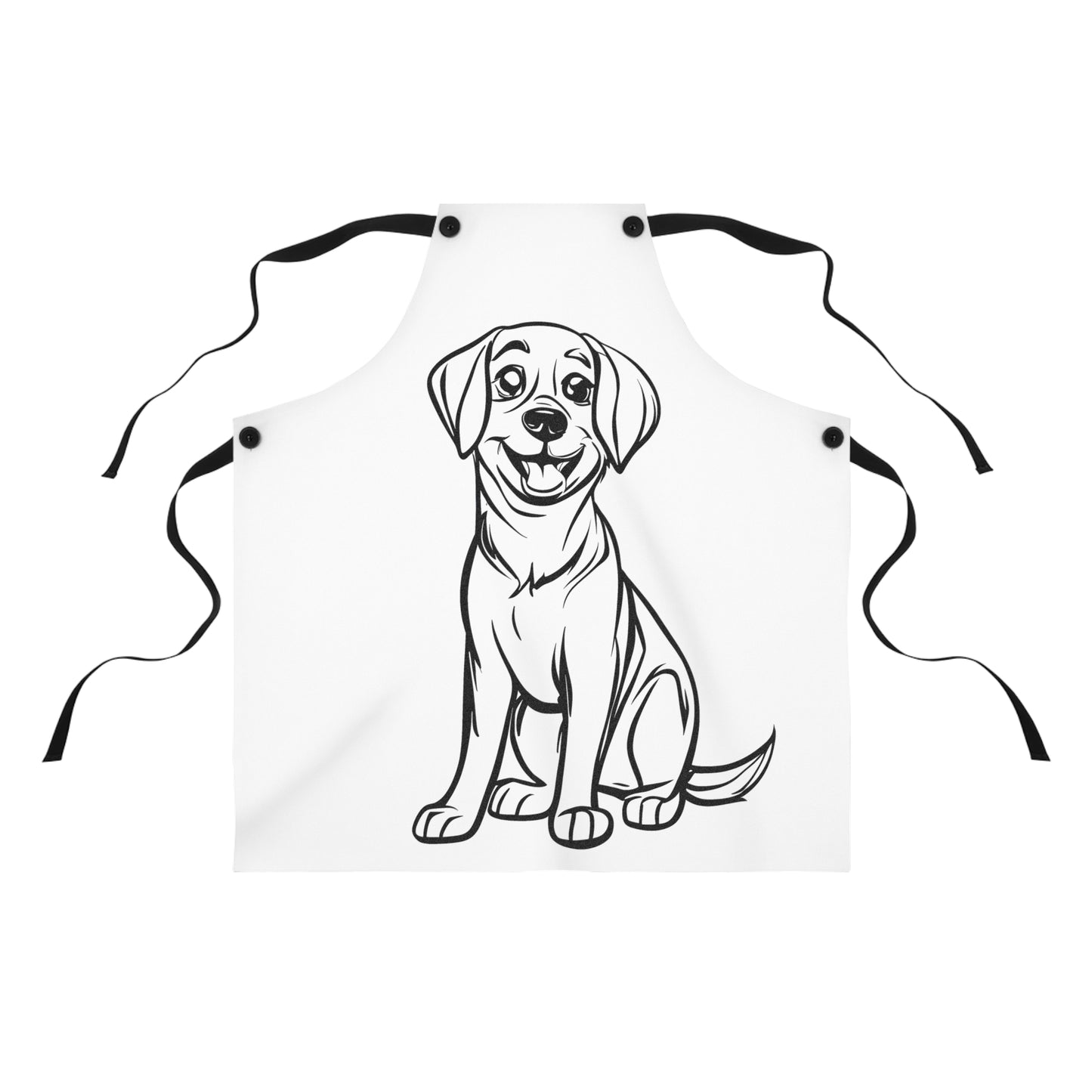 Apron Coloring Kit with 10 Fabric Markers - Puppy