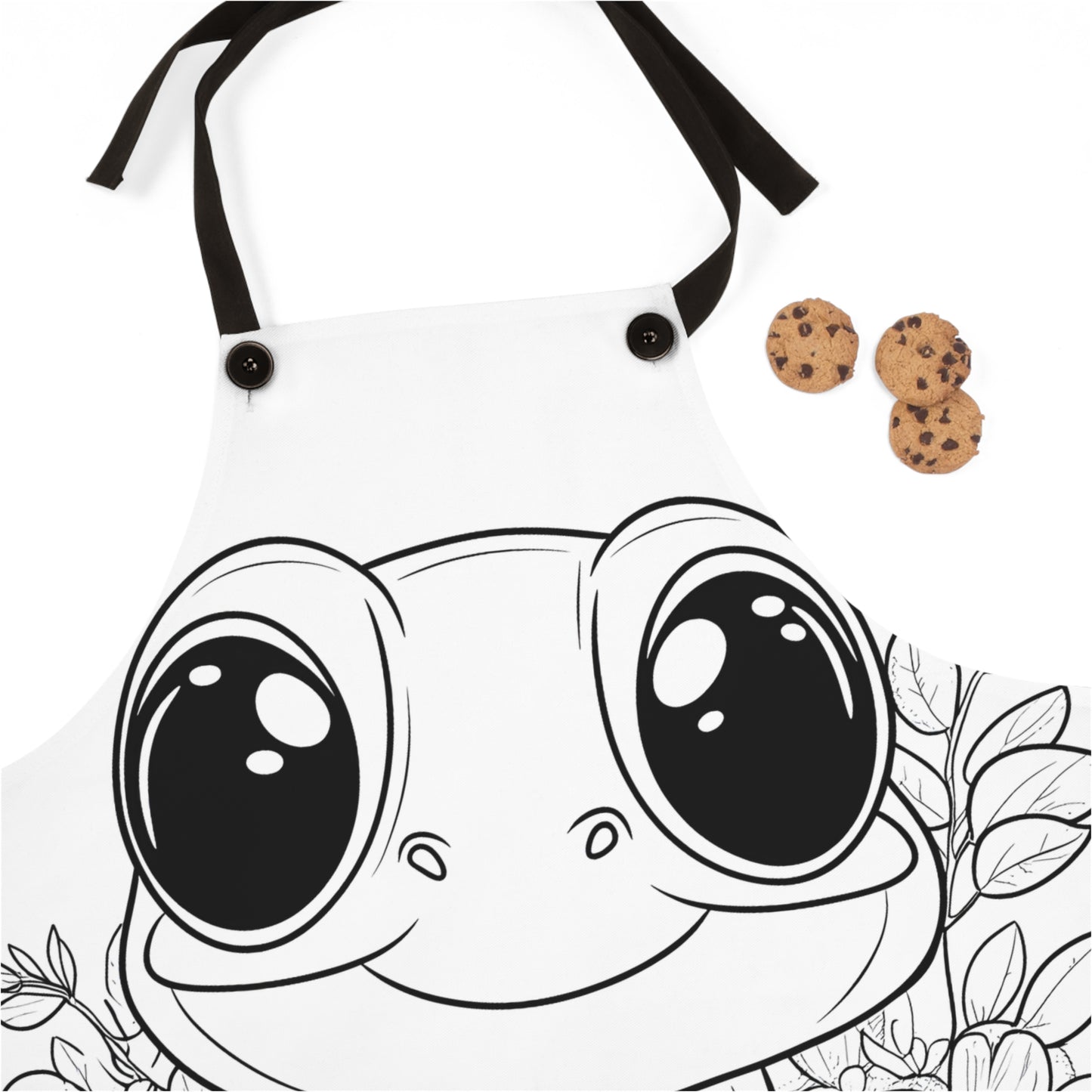 Apron Coloring Kit with 10 Fabric Markers - Frog