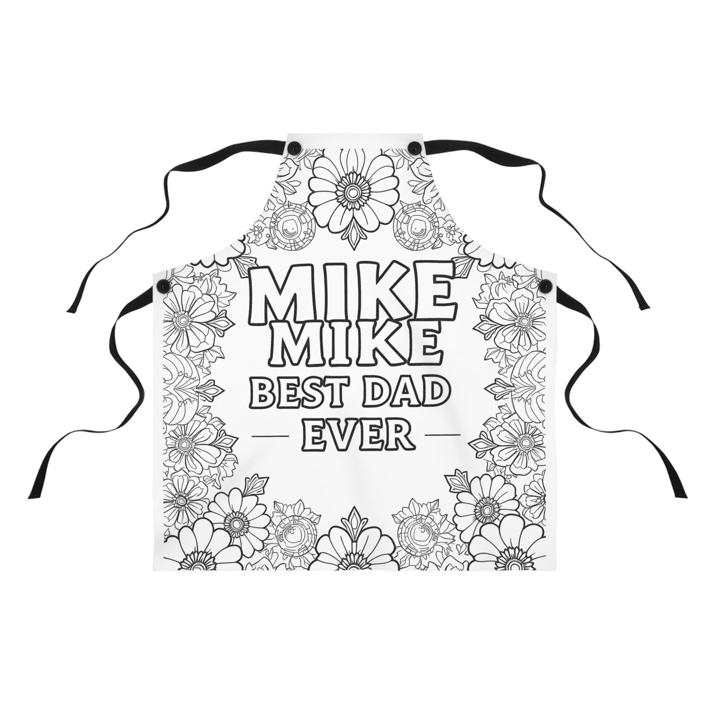 Apron Coloring Kit with 10 Fabric Markers - Best Dad