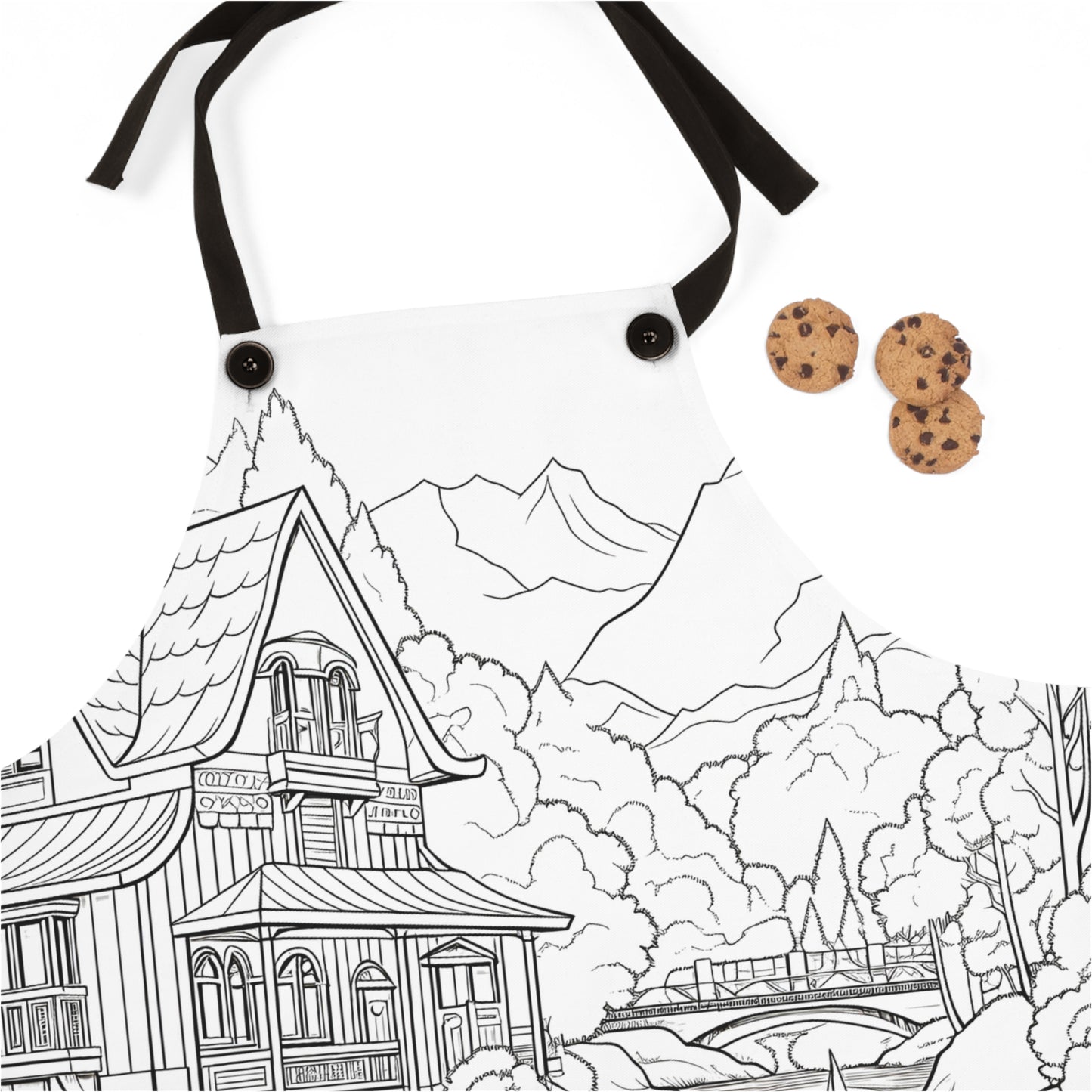 Apron Coloring Kit with 10 Fabric Markers - House by River