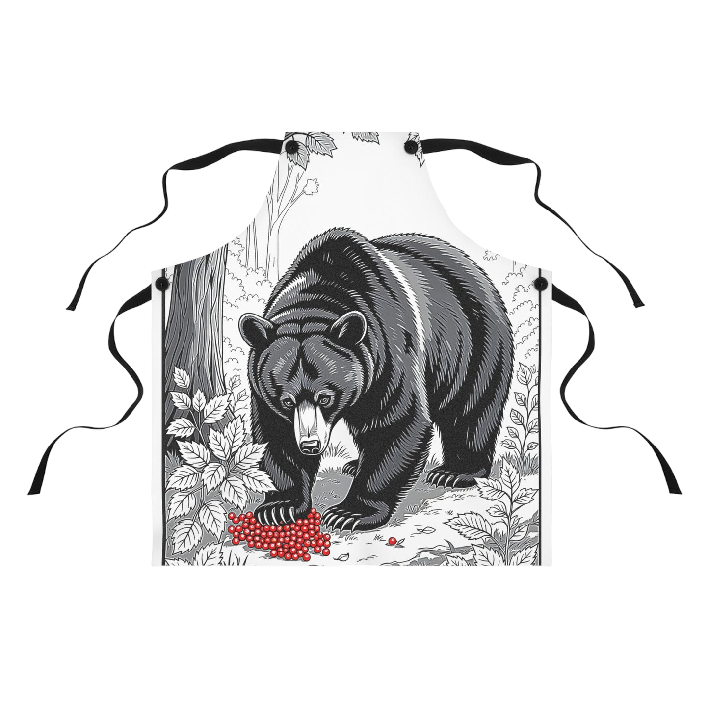 Apron Colorful Graphic Design - Bear in Nature