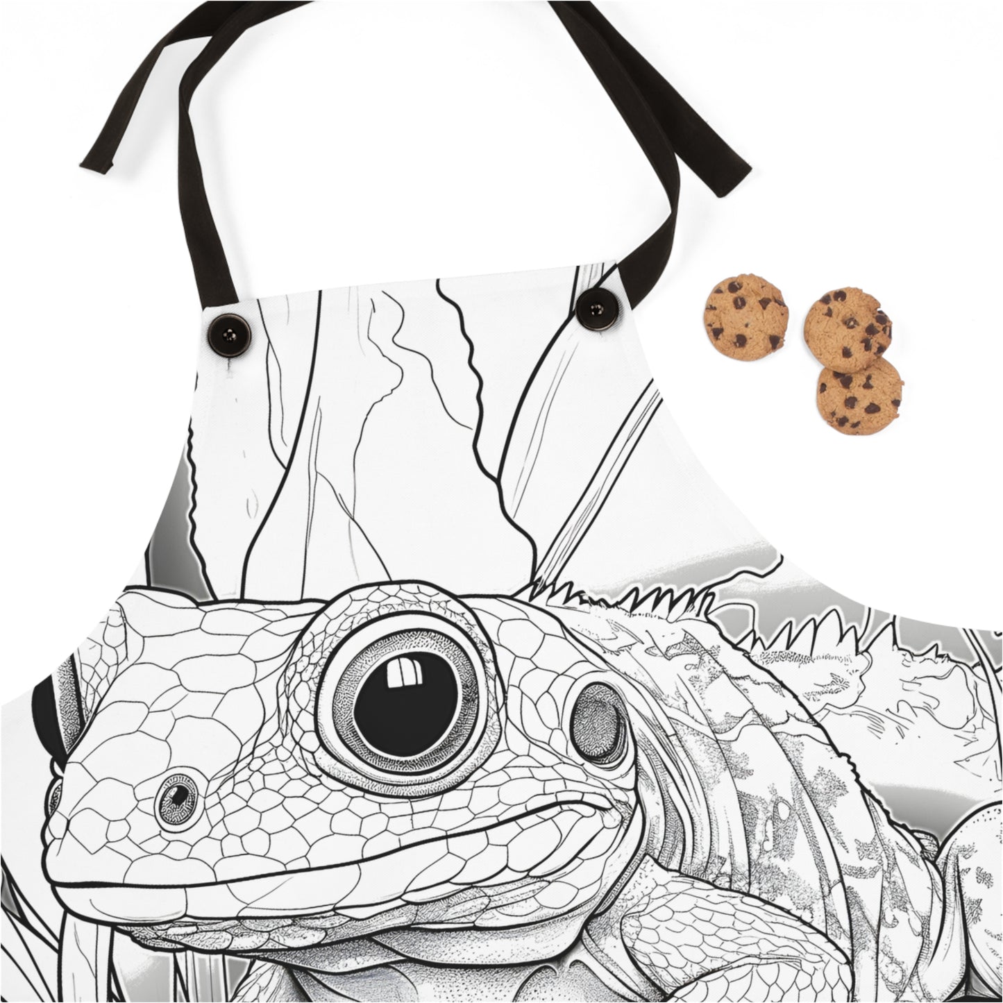 Apron Coloring Kit with 10 Fabric Markers - Frog