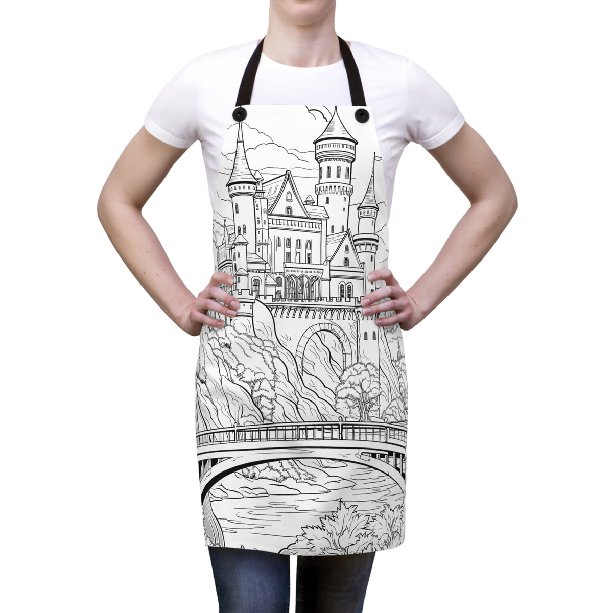 Castle Apron Fantasy Castle Apron Coloring Kit | DaVinci in You – Davinci in You