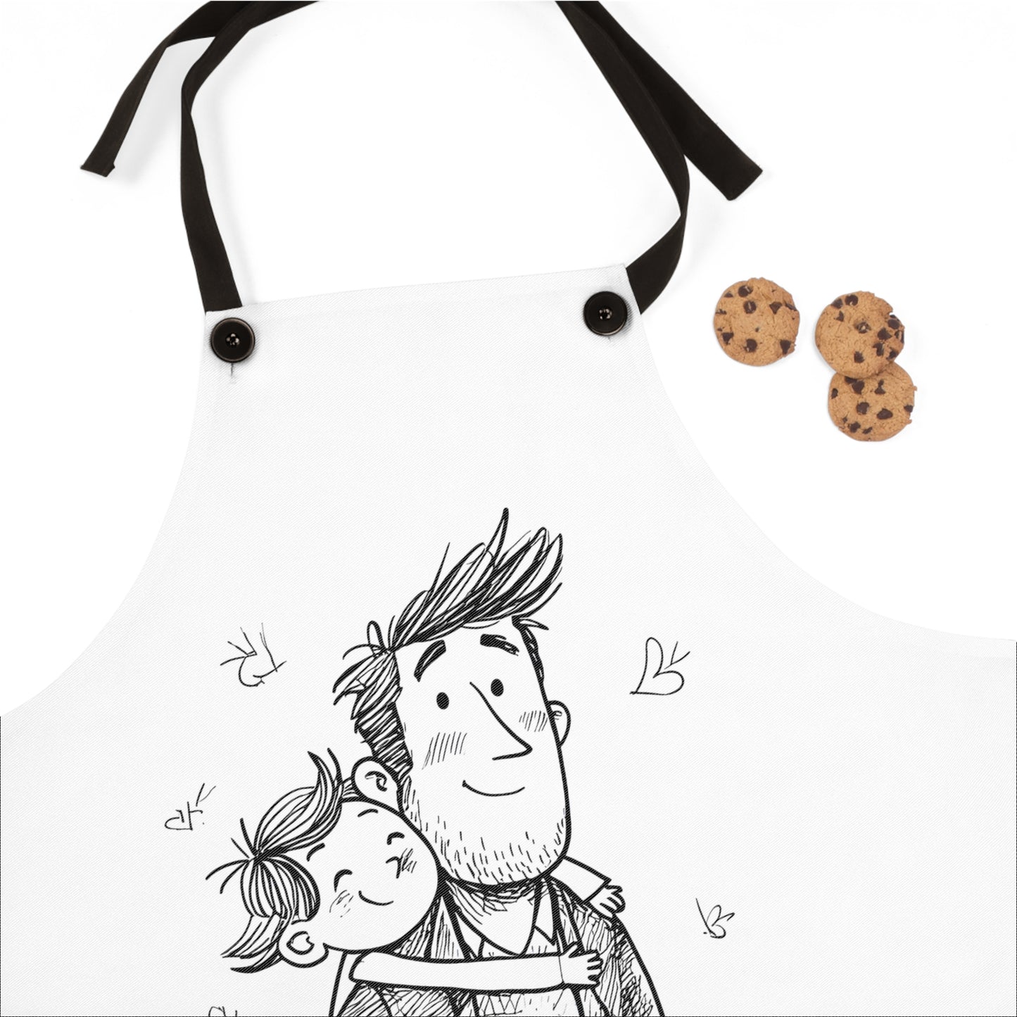 Apron Coloring Kit with 10 Fabric Markers - Father and Child Love