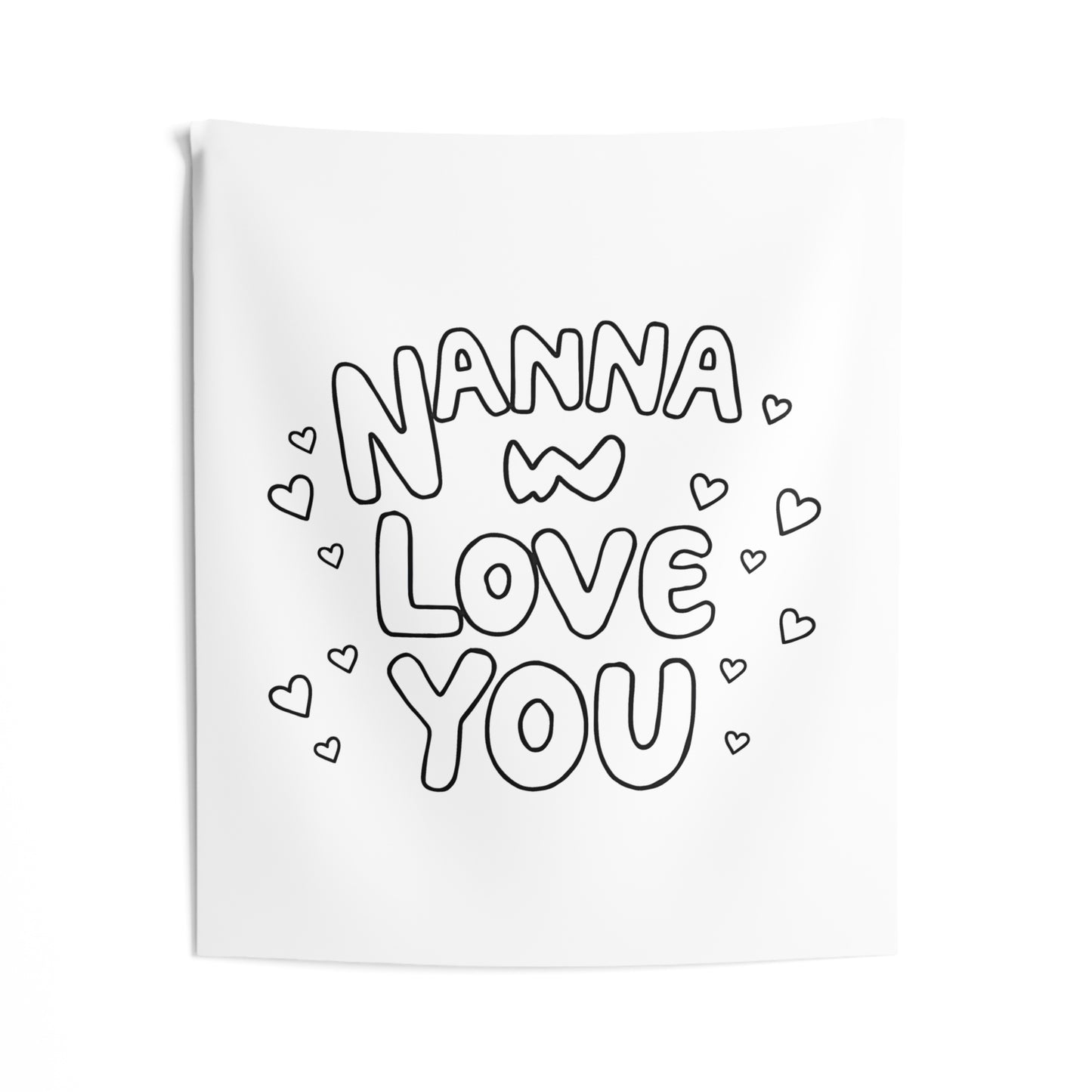 Indoor Wall Tapestries Coloring Kit with 10 Fabric Markers - Grandma