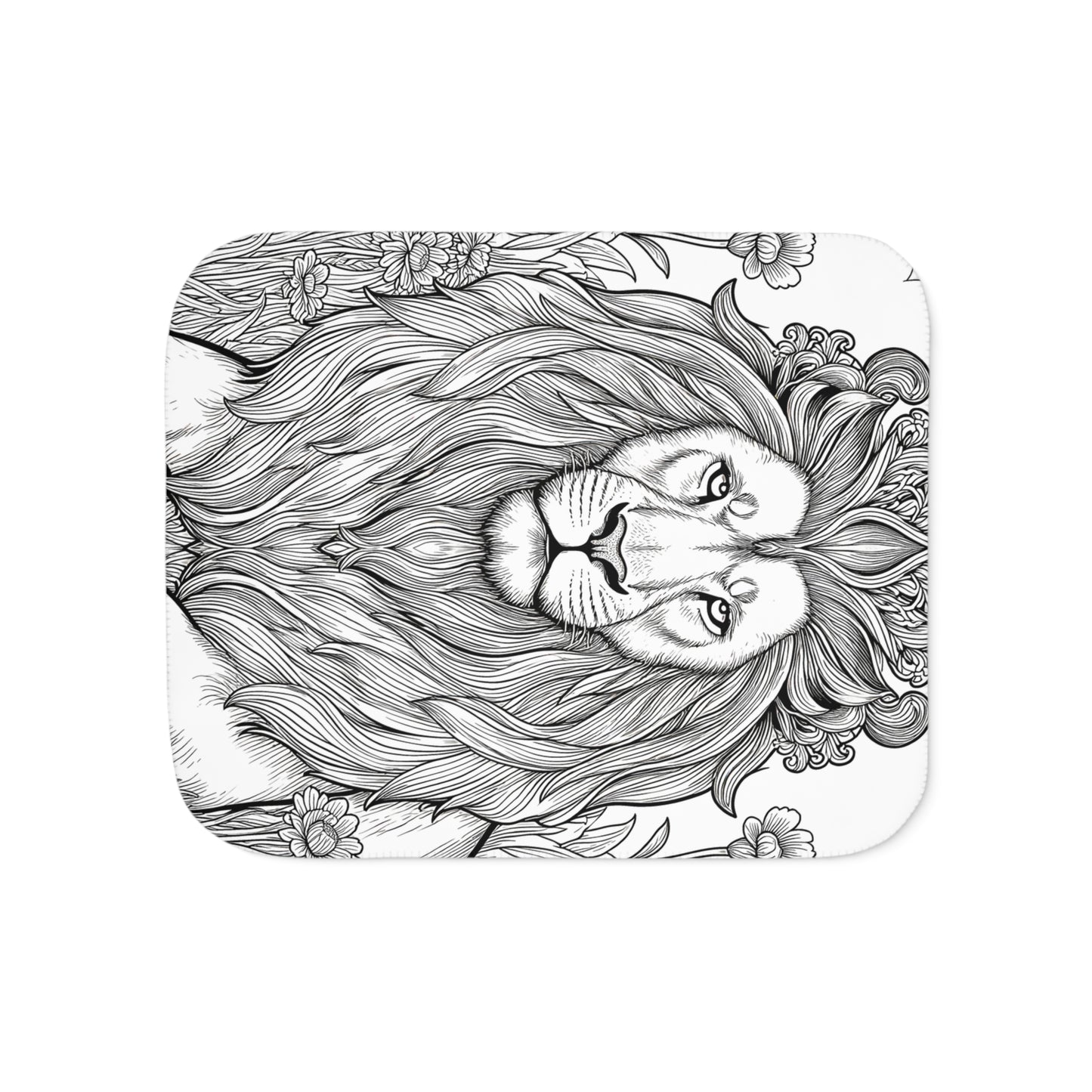 Blanket Coloring Kit with 10 Fabric Markers - Majestic Lion