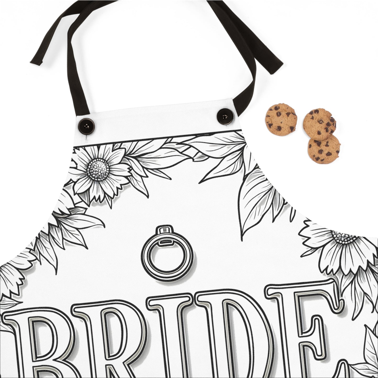 Apron Coloring Kit with 10 Fabric Markers - Bride