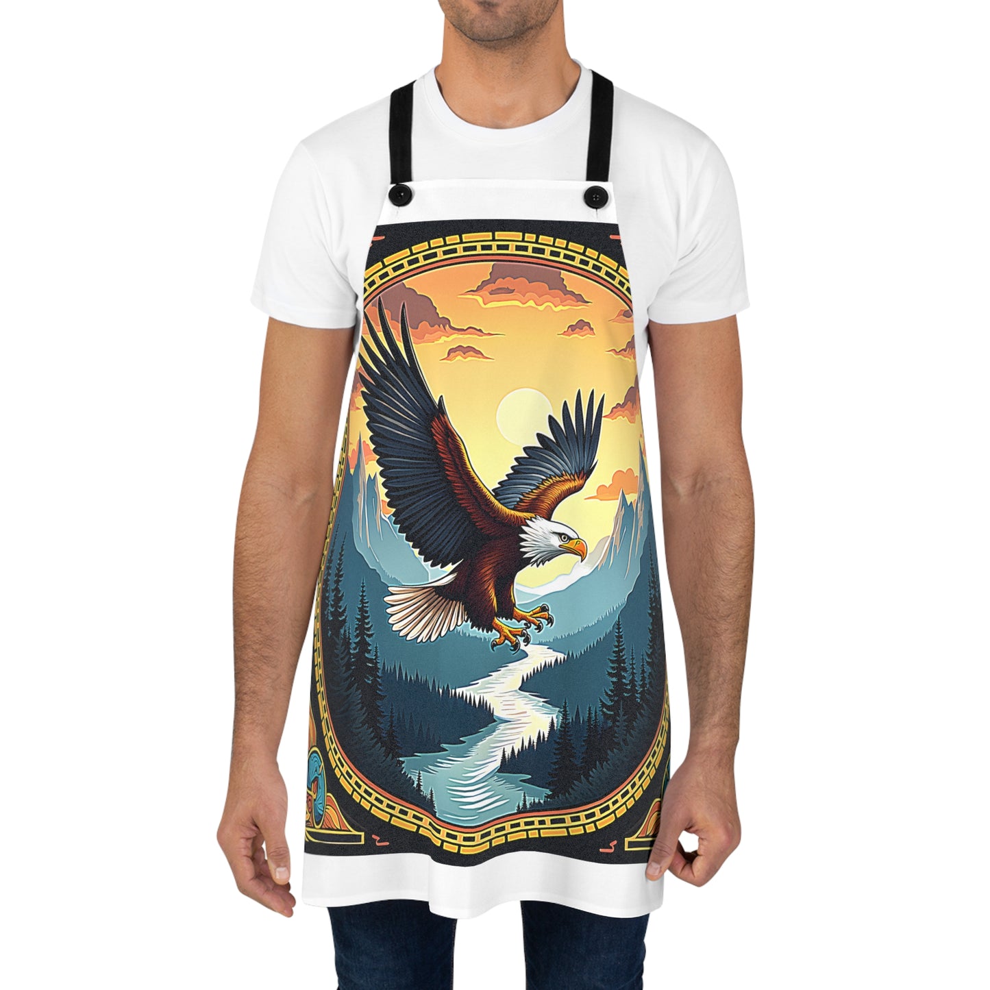 Apron Colorful Graphic Design - Eagle