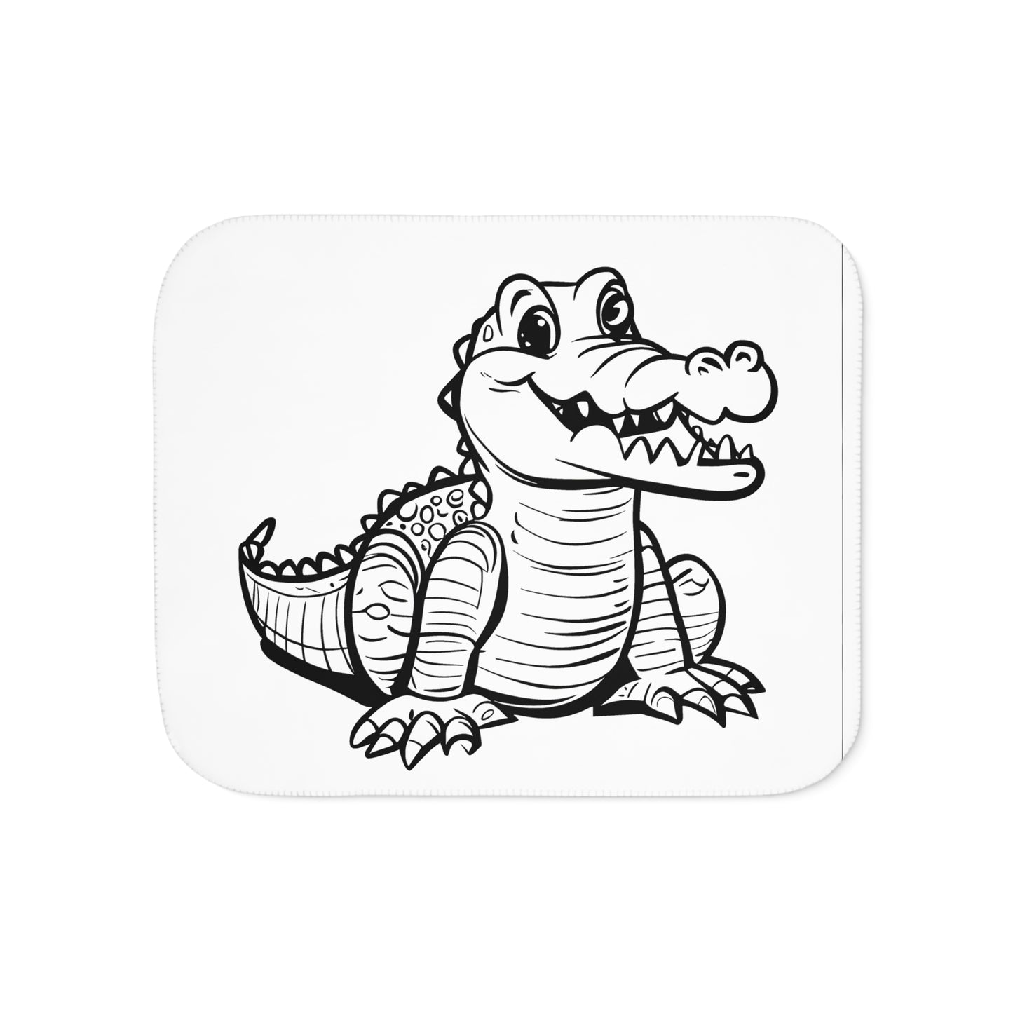 Blanket Coloring Kit with 10 Fabric Markers - Crocodile
