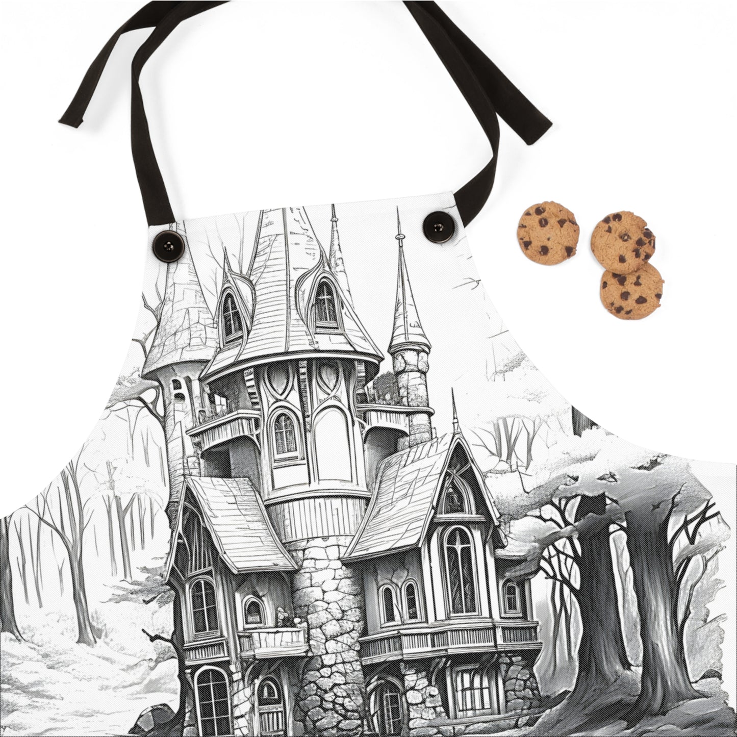 Apron Coloring Kit with 10 Fabric Markers - Castle