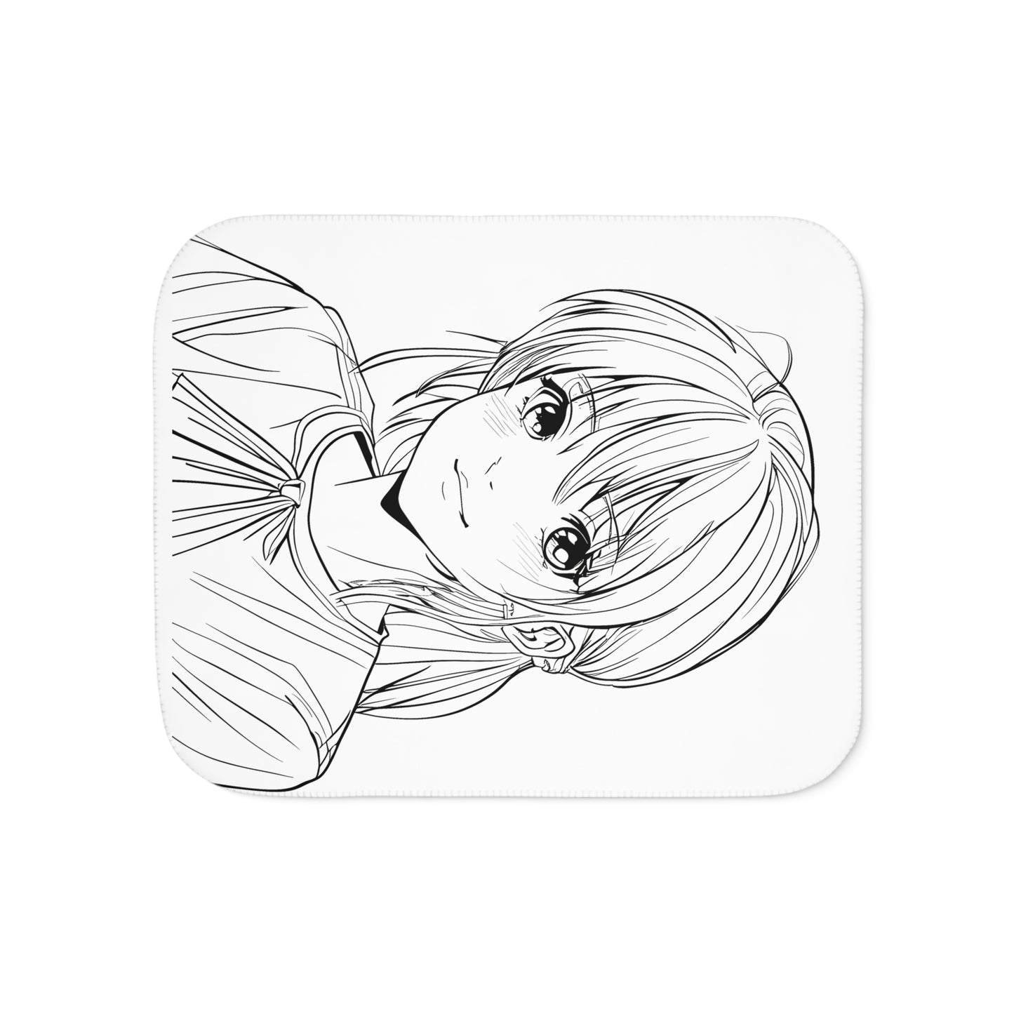 Blanket Coloring Kit with 10 Fabric Markers - Anime Girl