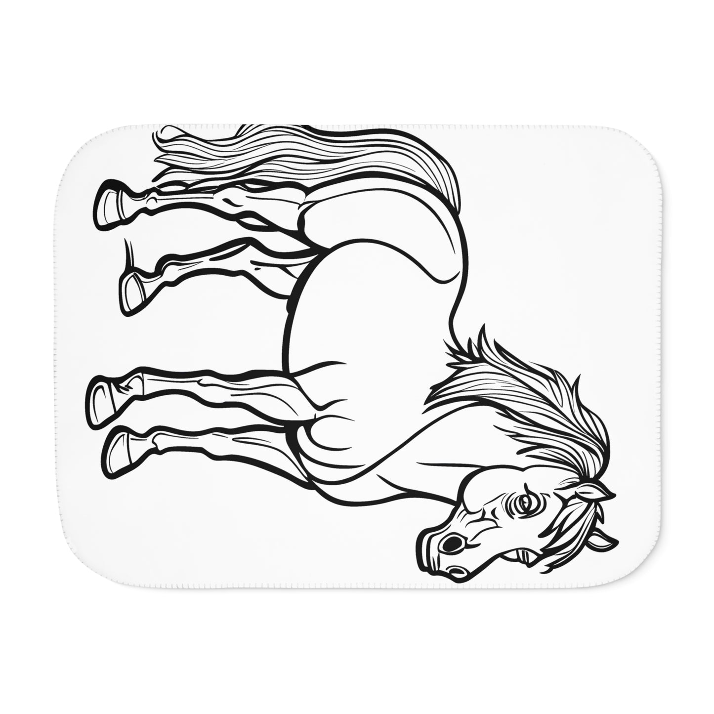 Blanket Coloring Kit with 10 Fabric Markers - Standing Horse