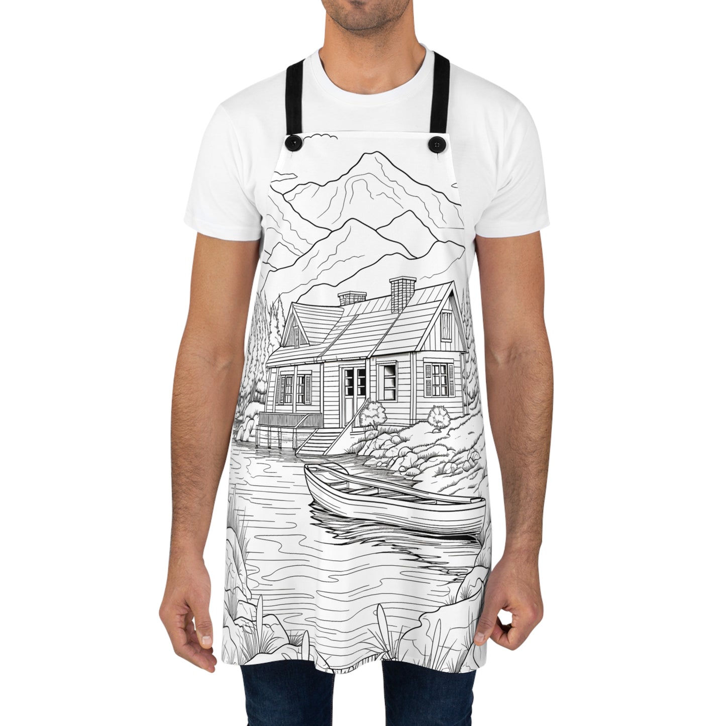 Apron Coloring Kit with 10 Fabric Markers - Mountain House