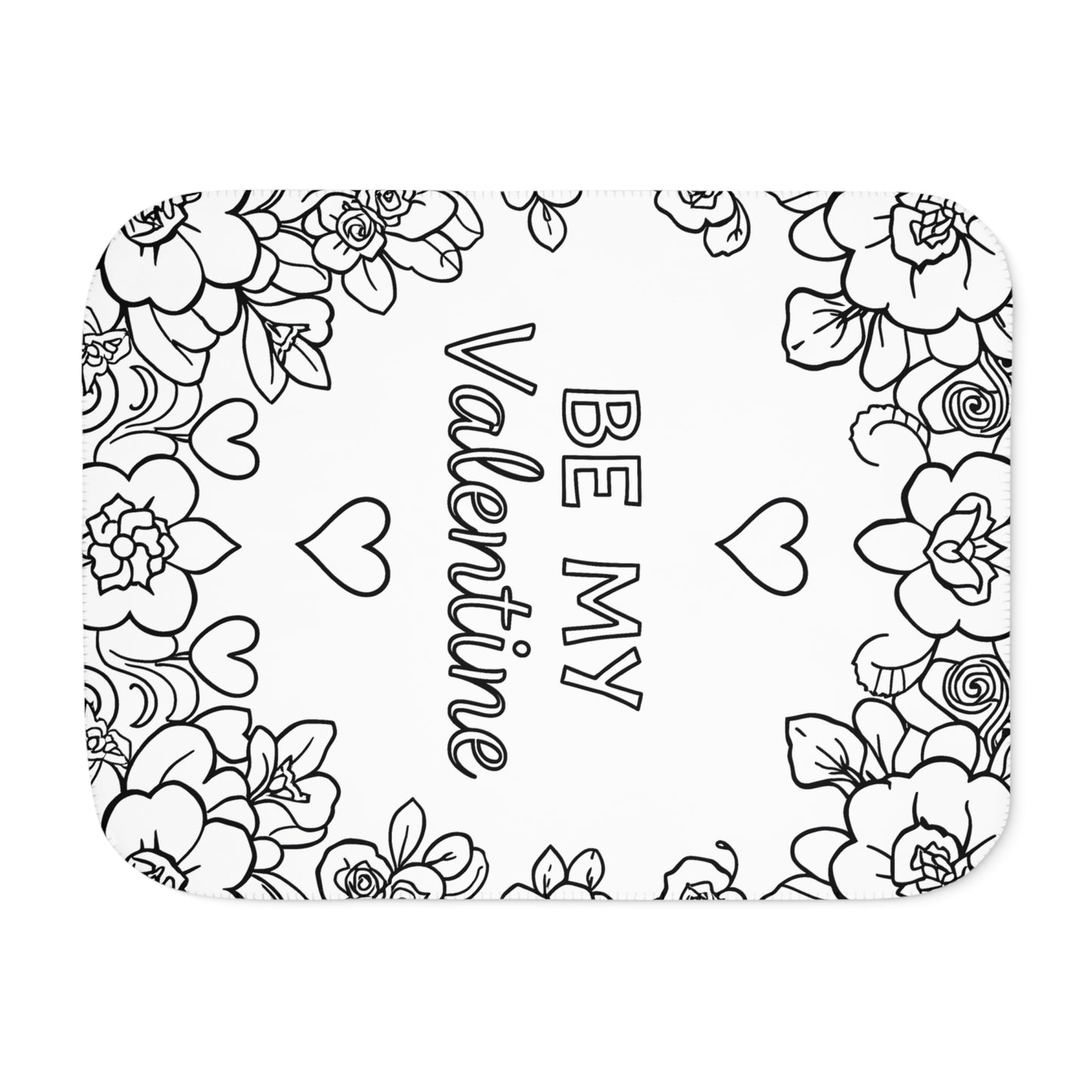 Blanket Coloring Kit with 10 Fabric Markers - Valentine's Day