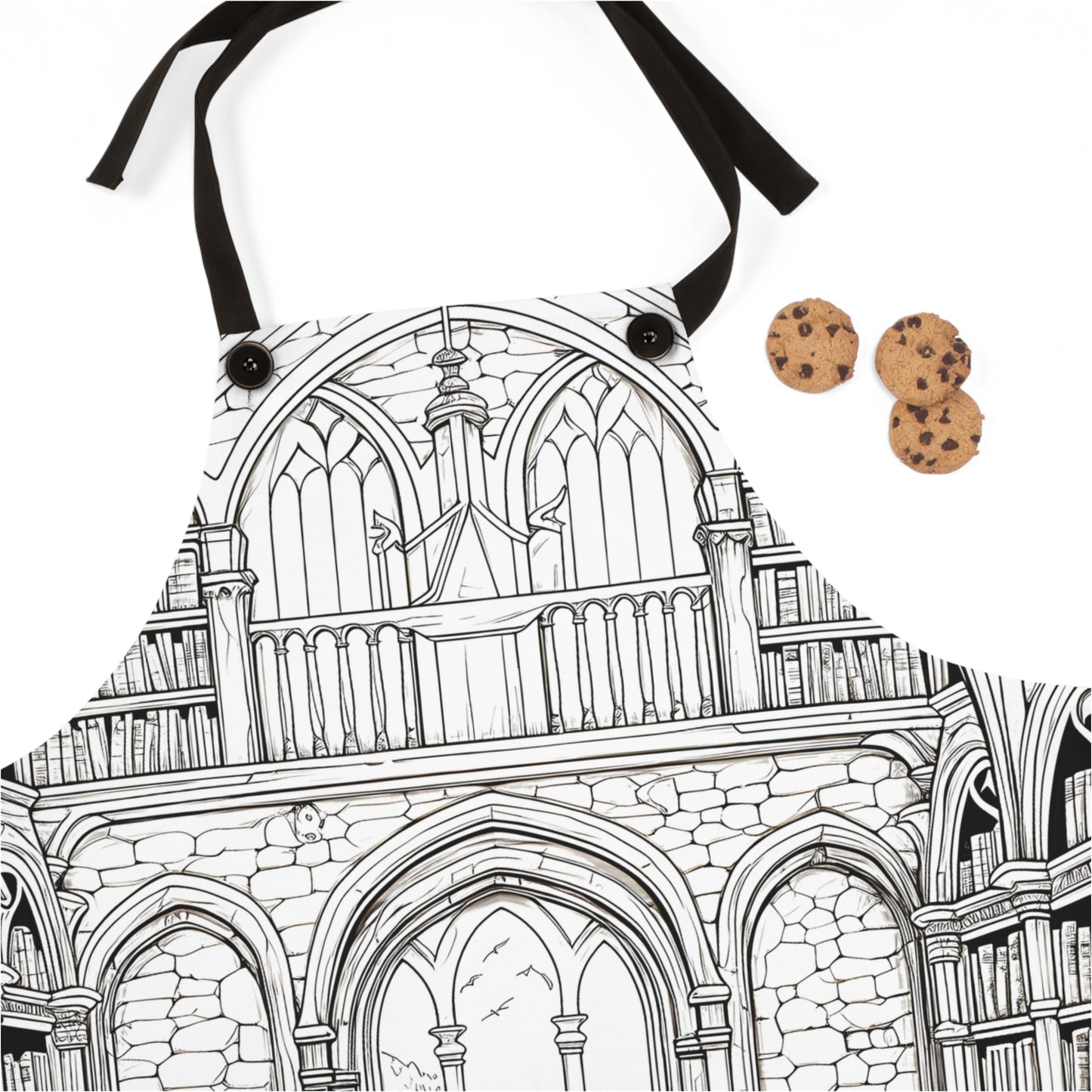 Library Apron Apron Coloring Kit with 10 Fabric Markers - Library – Davinci in You