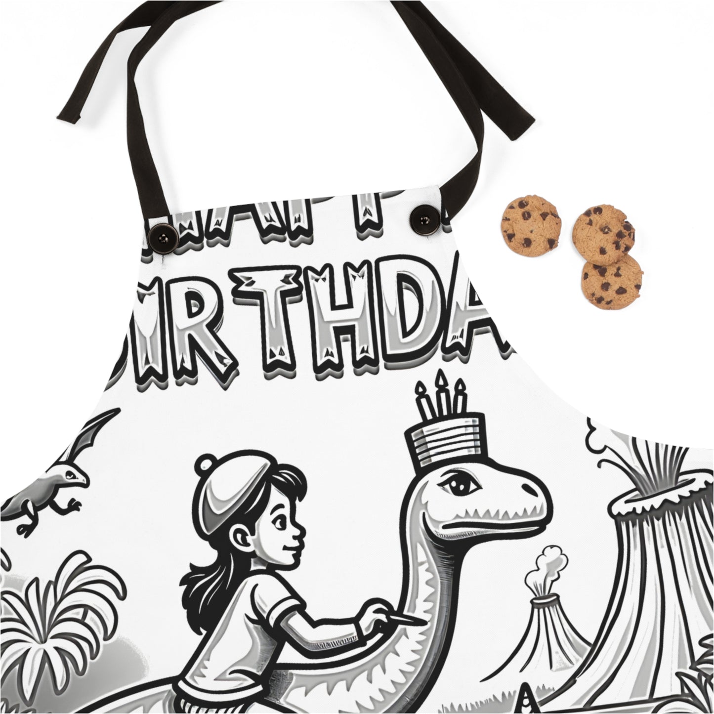 Apron Coloring Kit with 10 Fabric Markers - Birthday Celebration