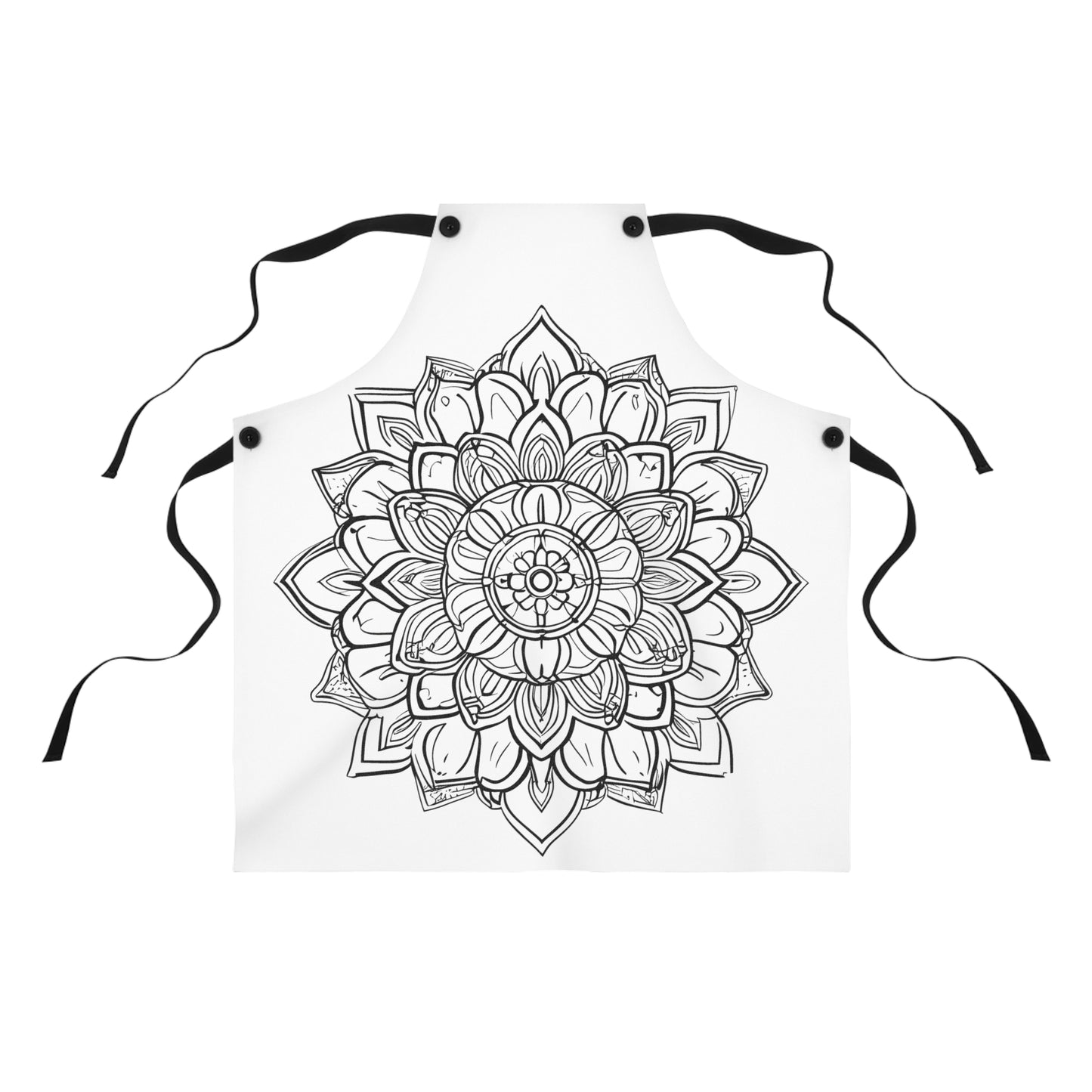 Apron Coloring Kit with 10 Fabric Markers - Mandala