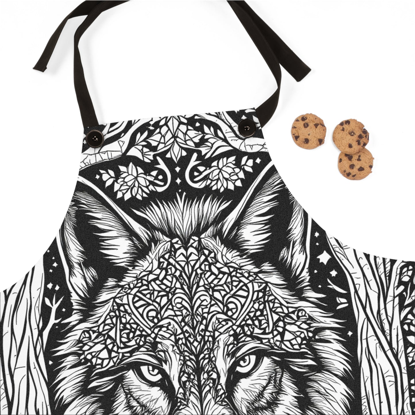 Apron Coloring Kit with 10 Fabric Markers - Wolf