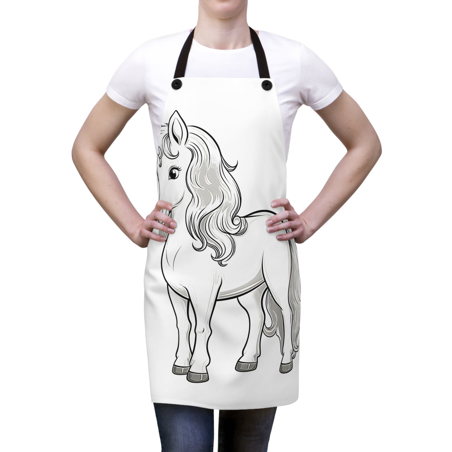 Apron Coloring Kit with 10 Fabric Markers - Mythical Creature