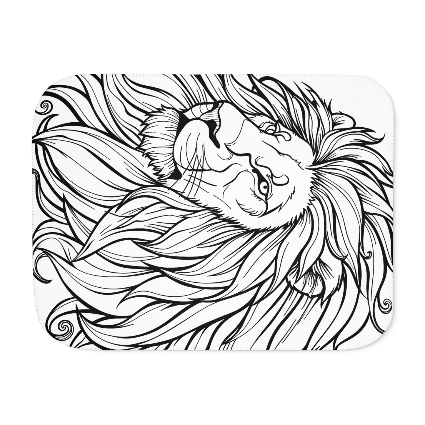 Blanket Coloring Kit with 10 Fabric Markers - Lion