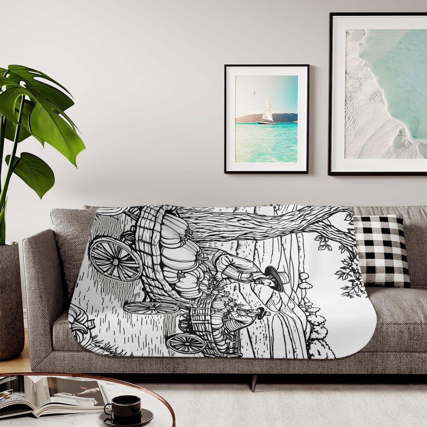 Blanket Coloring Kit with 10 Fabric Markers - Harvest