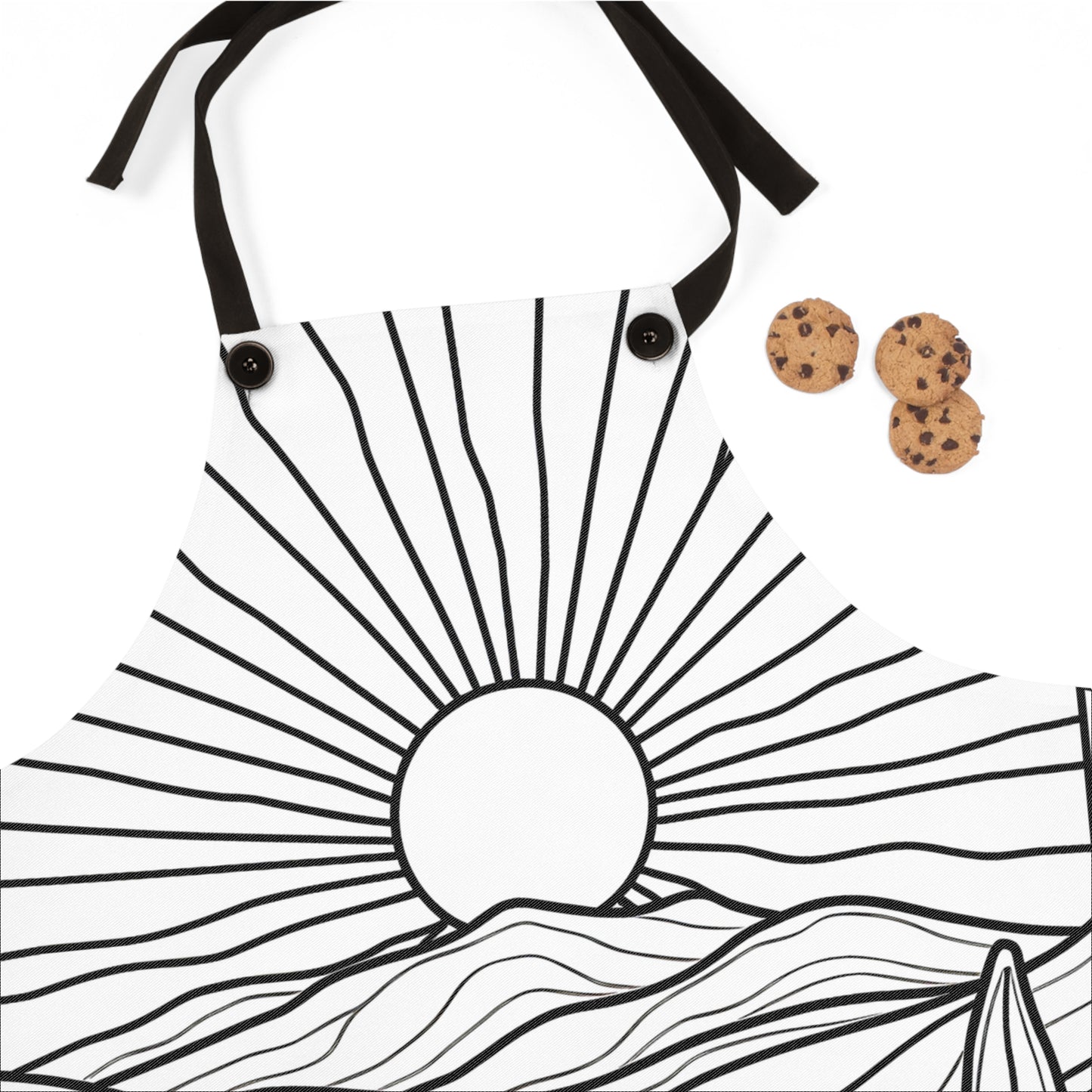 Apron Coloring Kit with 10 Fabric Markers - Sunset