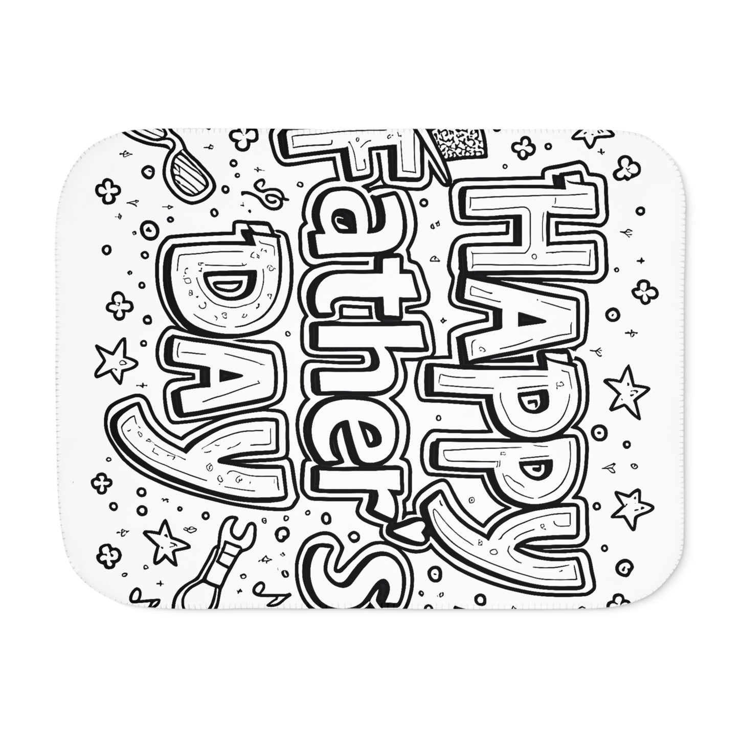 Blanket Coloring Kit with 10 Fabric Markers - Father's Day