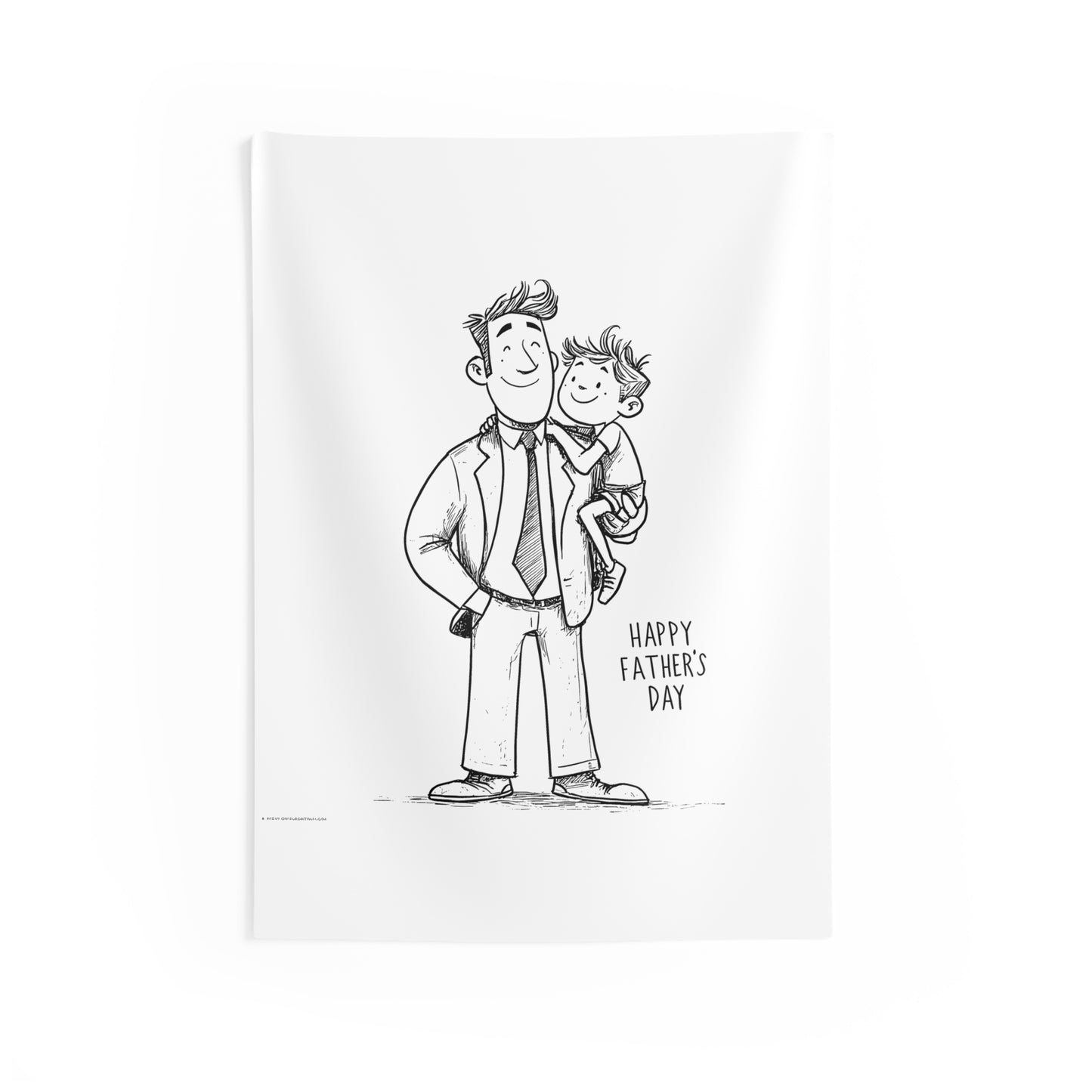 Indoor Wall Tapestries Coloring Kit with 10 Fabric Markers - Father's Day