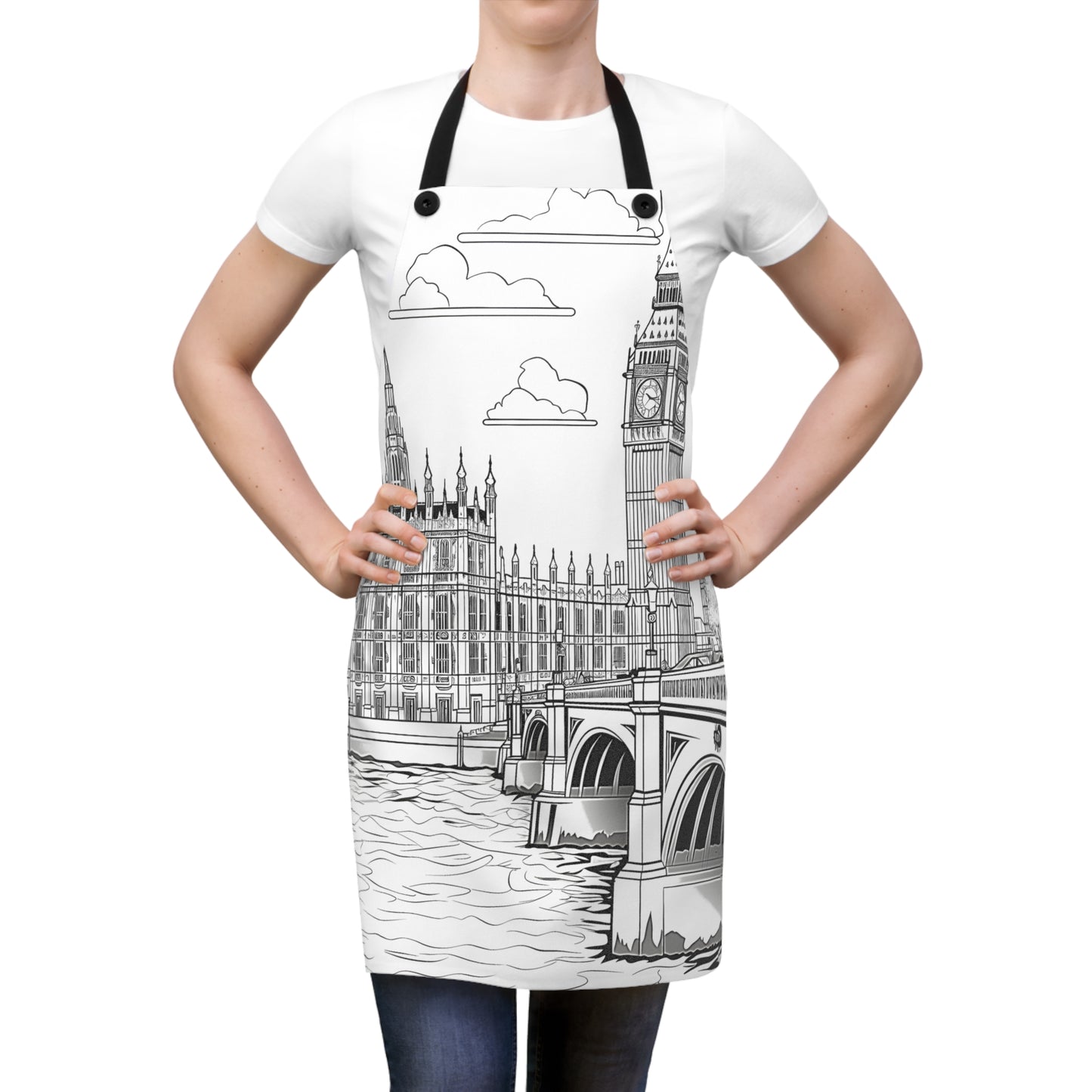 Apron Coloring Kit with 10 Fabric Markers - Big Ben