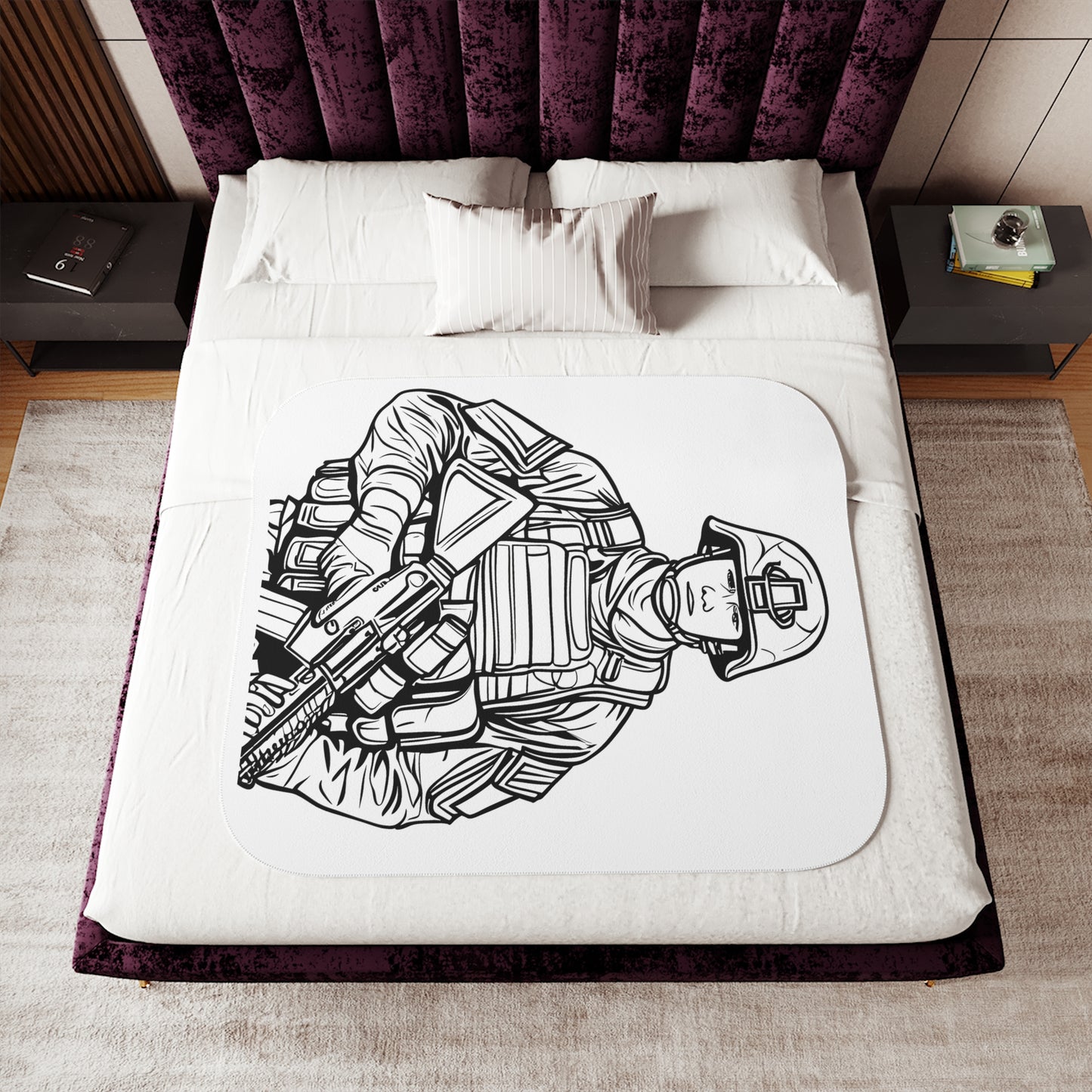 Blanket Coloring Kit with 10 Fabric Markers - Soldier