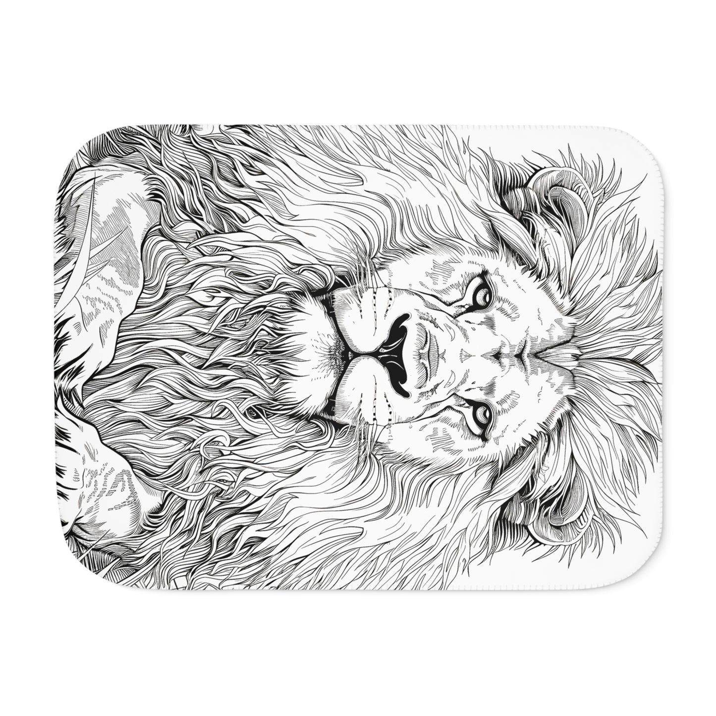 Blanket Coloring Kit with 10 Fabric Markers - Lion