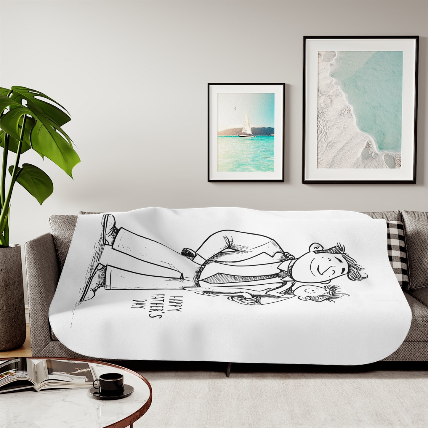 Blanket Coloring Kit with 10 Fabric Markers - Father's Day