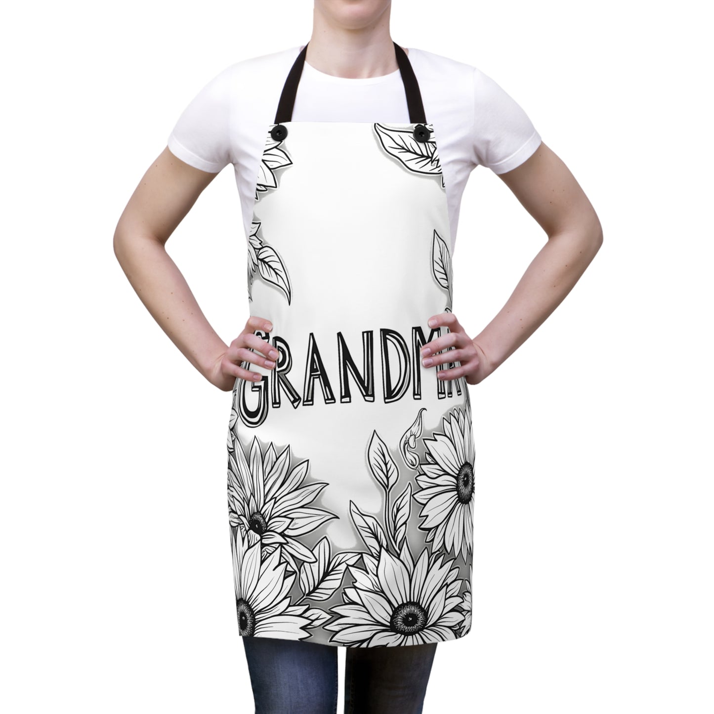 Apron Coloring Kit with 10 Fabric Markers - Sunflowers