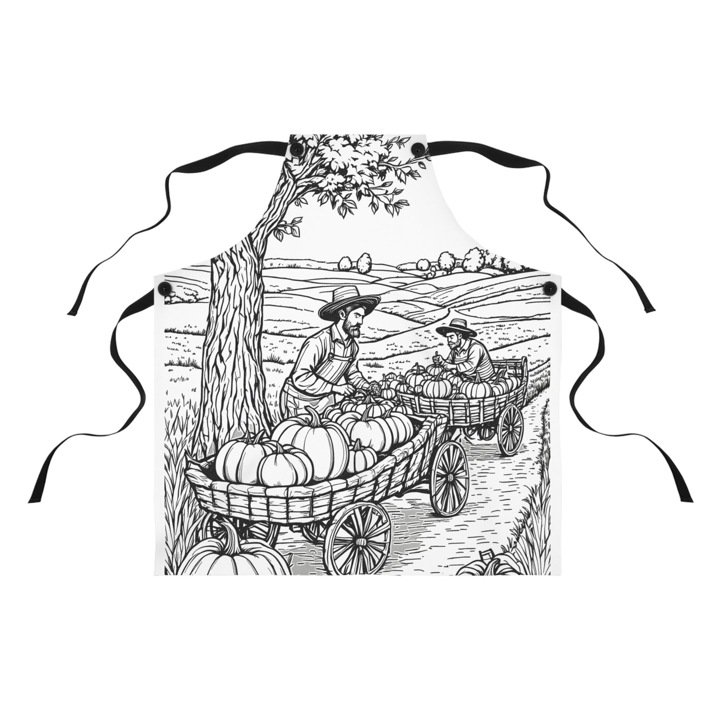 Apron Coloring Kit with 10 Fabric Markers - Harvest