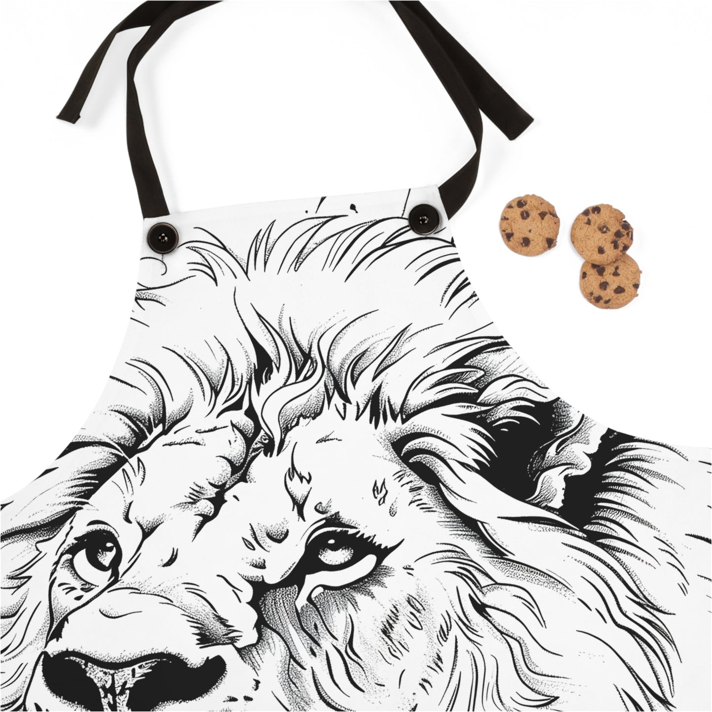 Apron Coloring Kit with 10 Fabric Markers - Lion