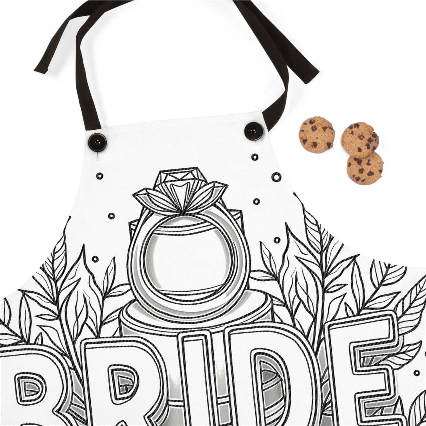 Apron Coloring Kit with 10 Fabric Markers - Bride