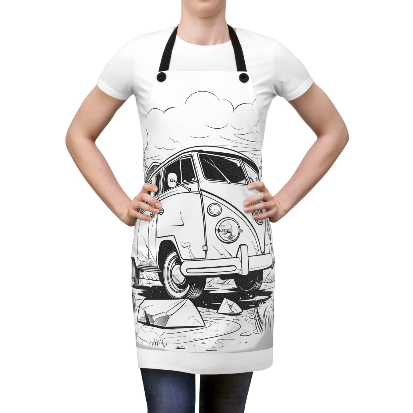 Apron Coloring Kit with 10 Fabric Markers - Classic Van