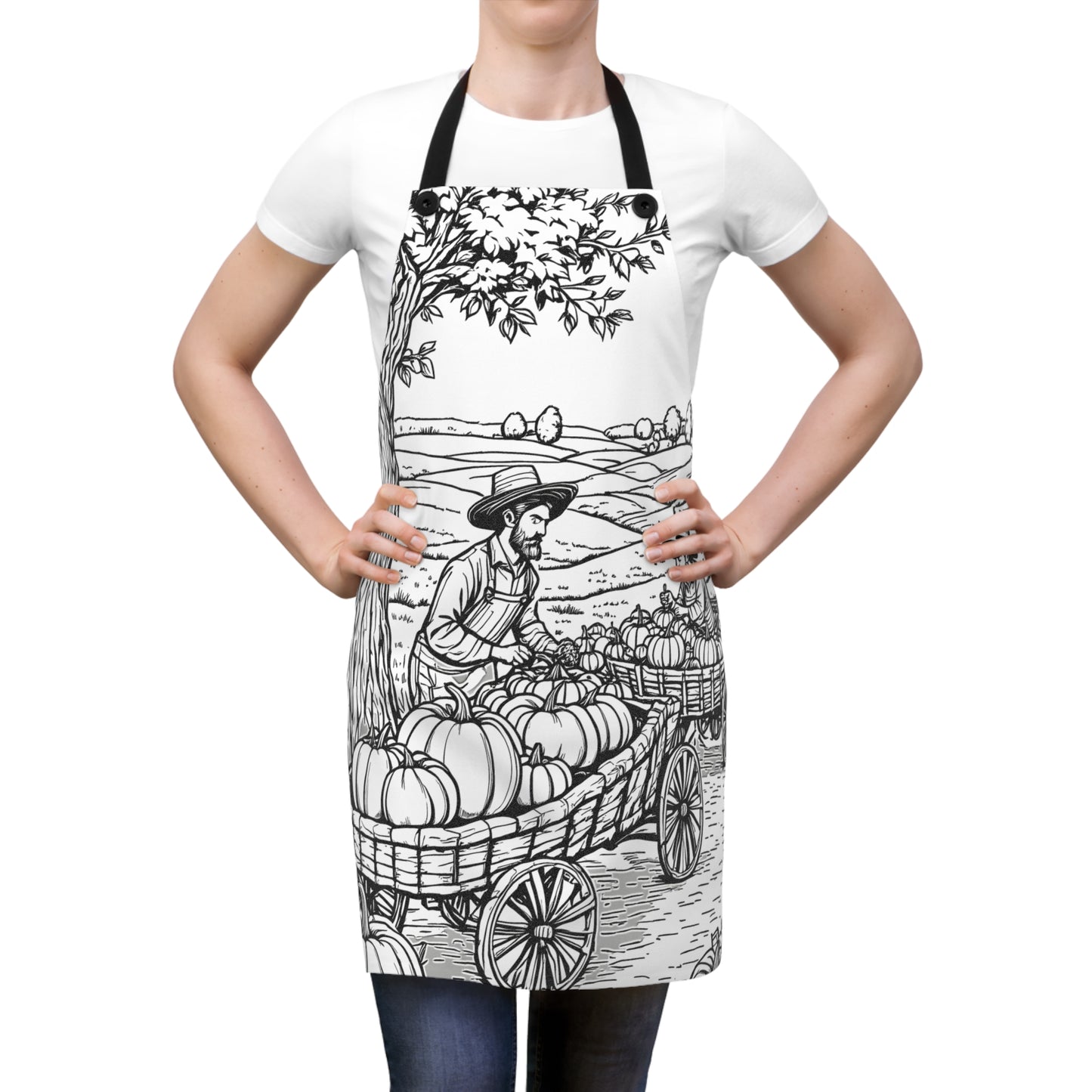 Apron Coloring Kit with 10 Fabric Markers - Harvest