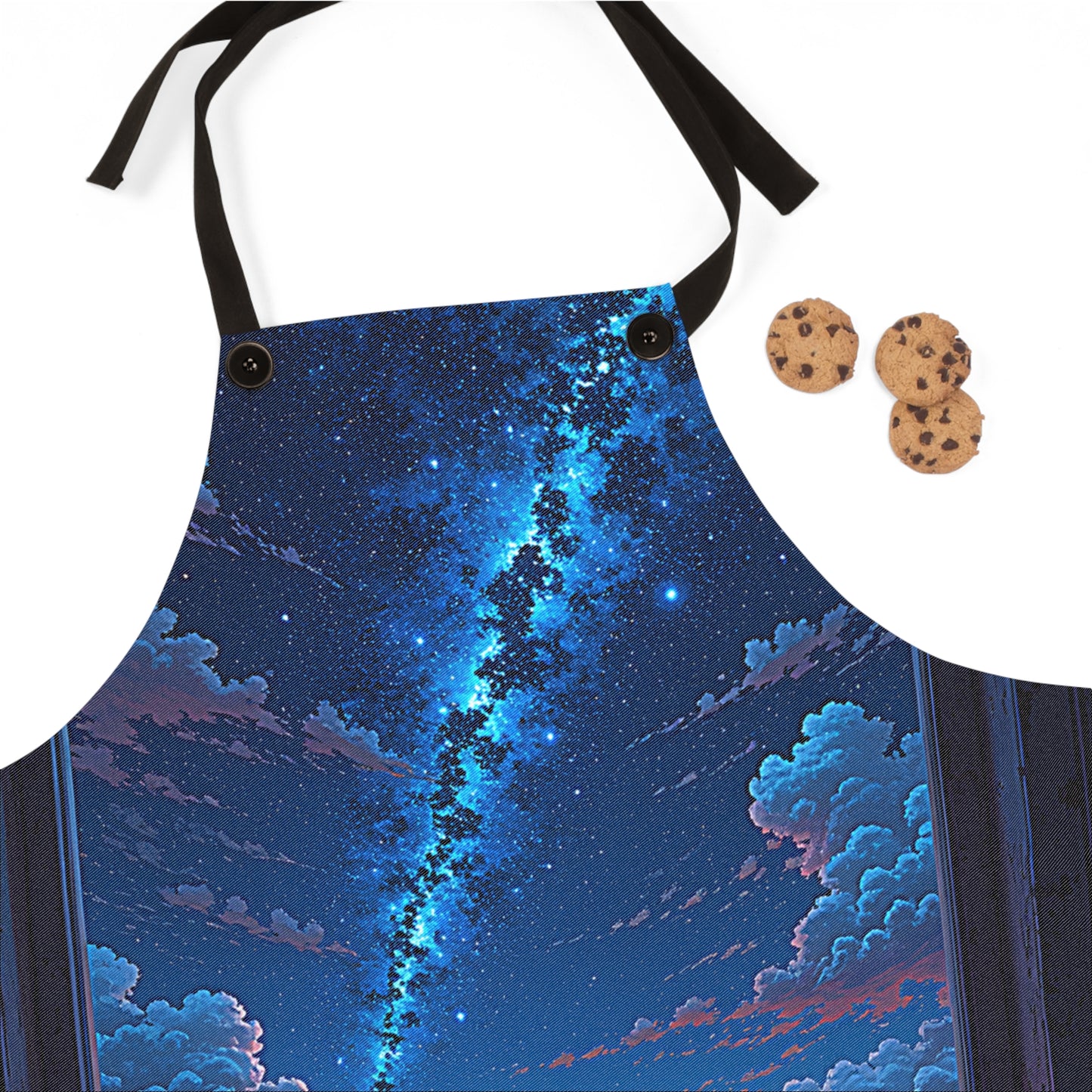 Apron Colorful Graphic Design - Night Cityscape