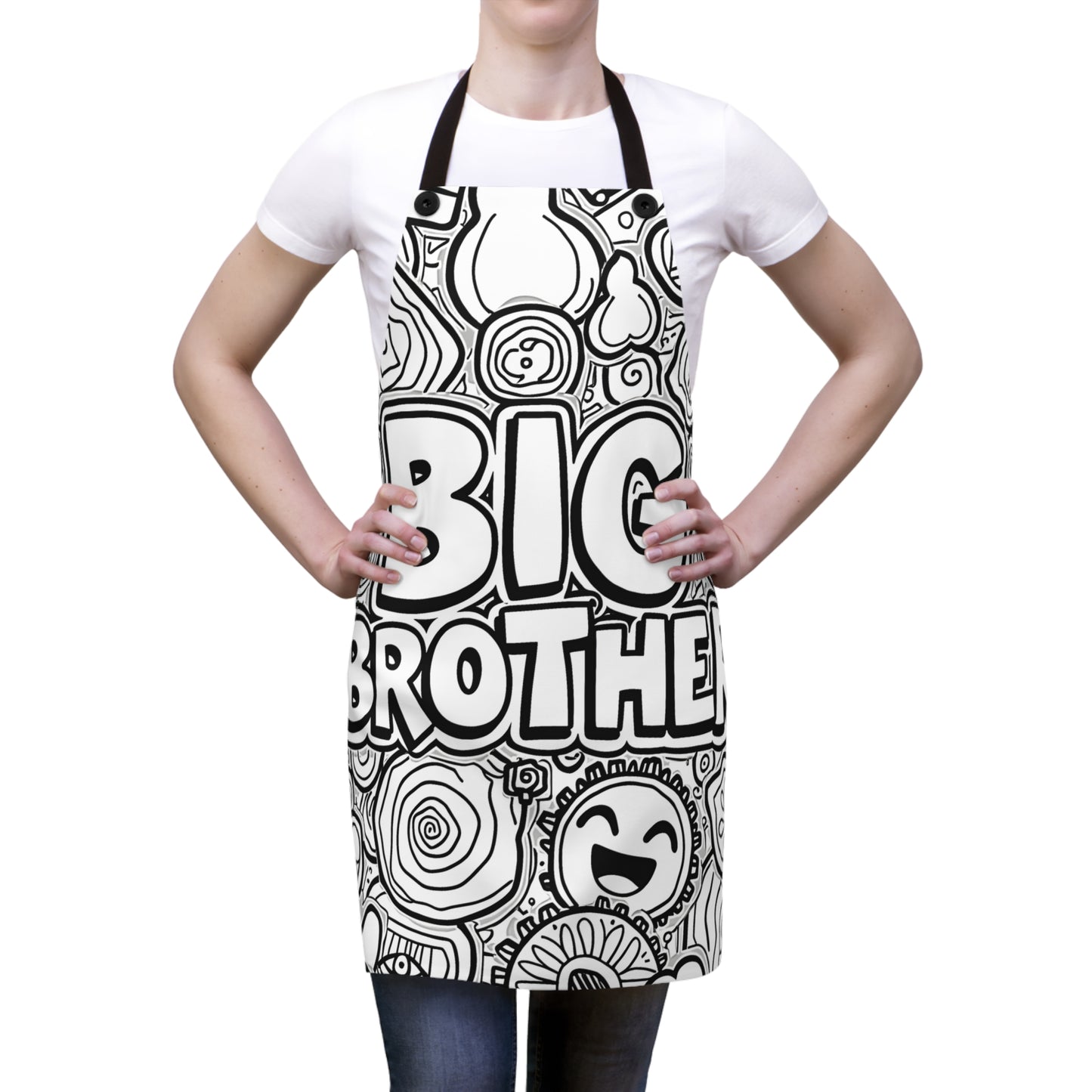 Apron Coloring Kit with 10 Fabric Markers - Big Brother