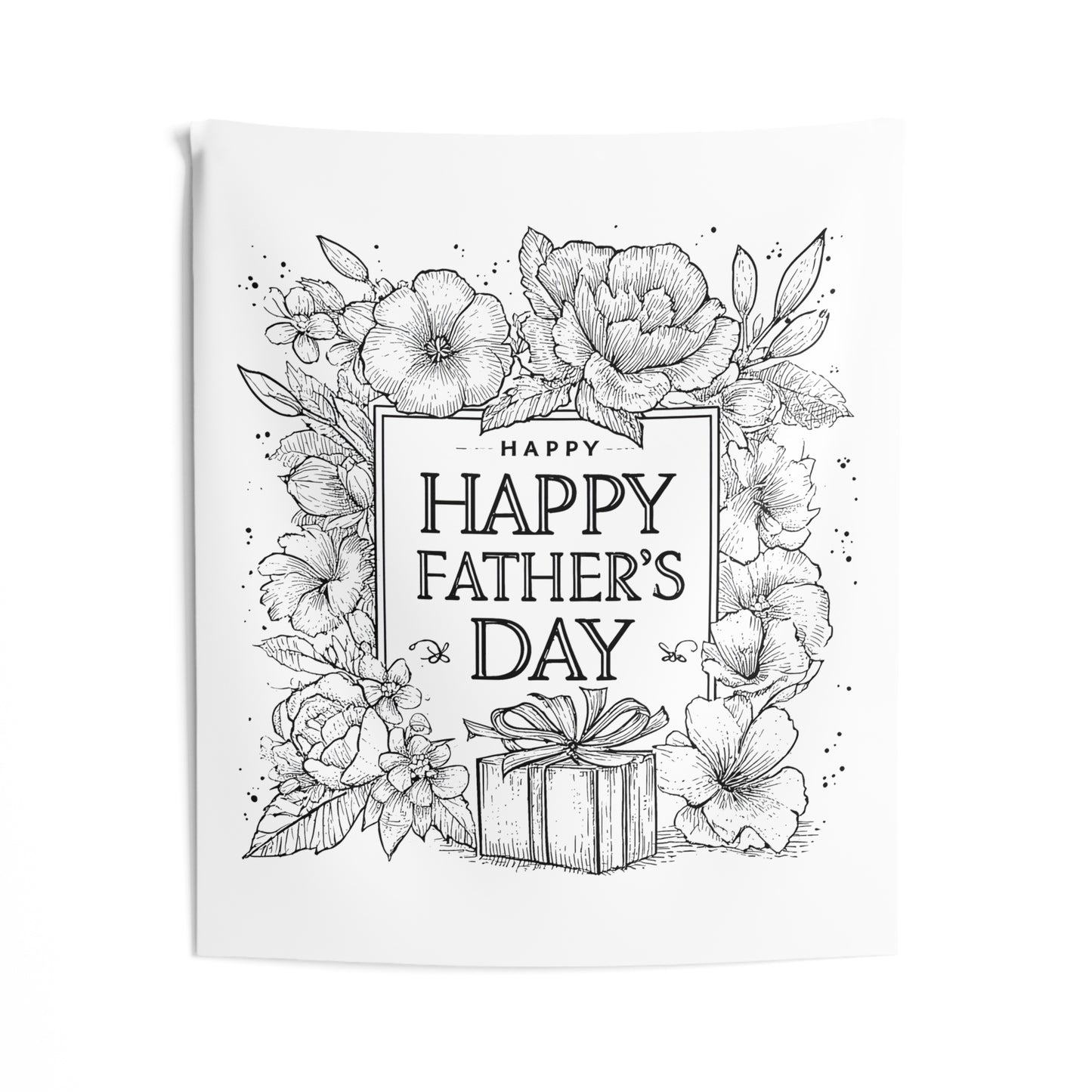 Indoor Wall Tapestries Coloring Kit with 10 Fabric Markers - Father's Day