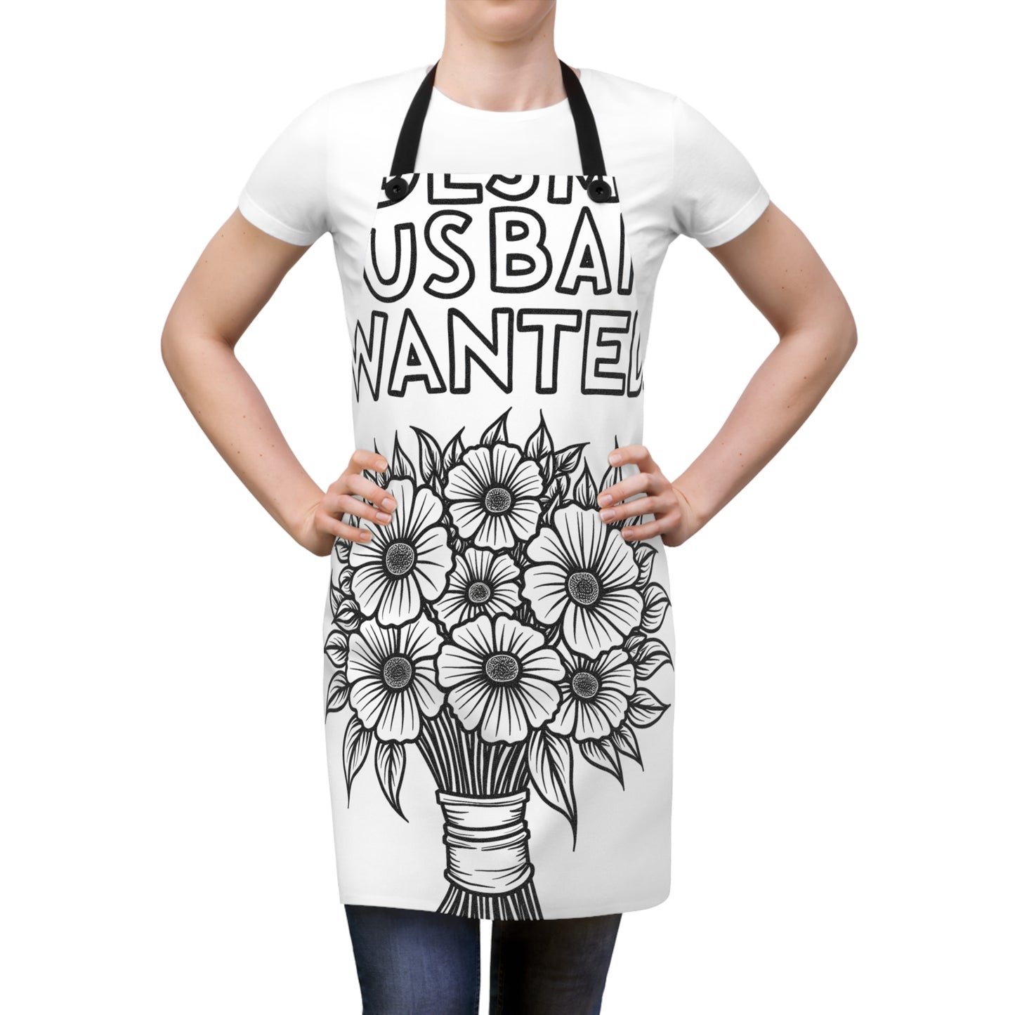 Apron Coloring Kit with 10 Fabric Markers - Bouquet