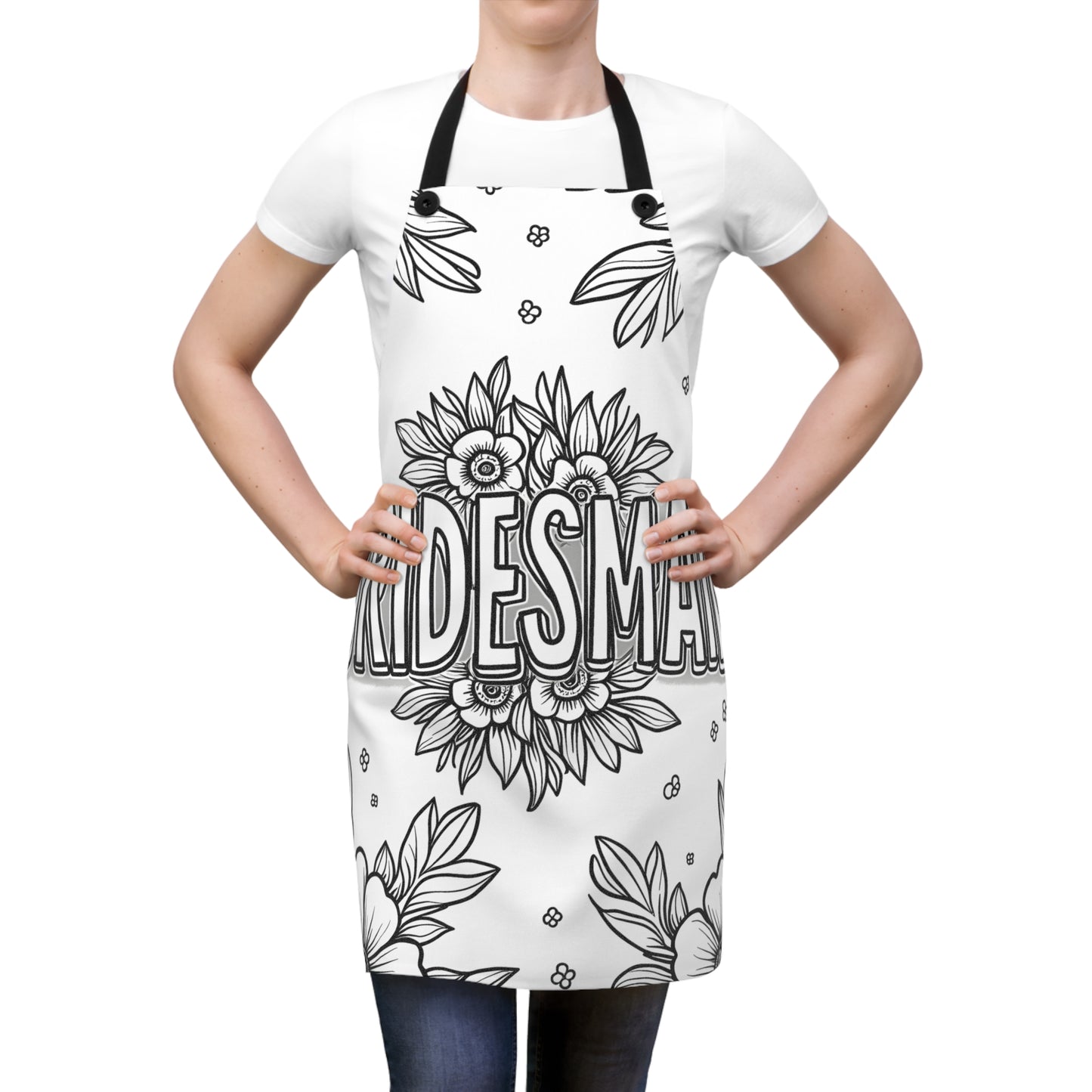 Apron Coloring Kit with 10 Fabric Markers - Bridesmaid