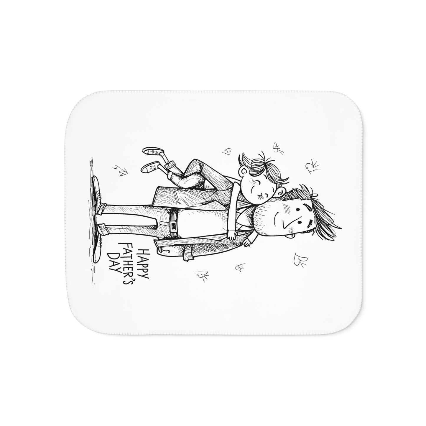 Blanket Coloring Kit with 10 Fabric Markers - Father and Child Love