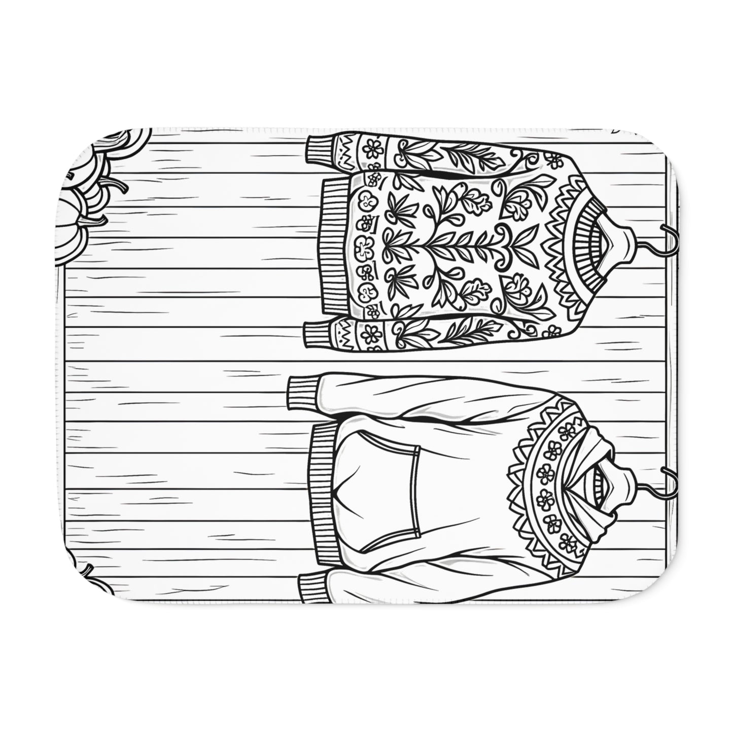 Blanket Coloring Kit with 10 Fabric Markers - Sweaters