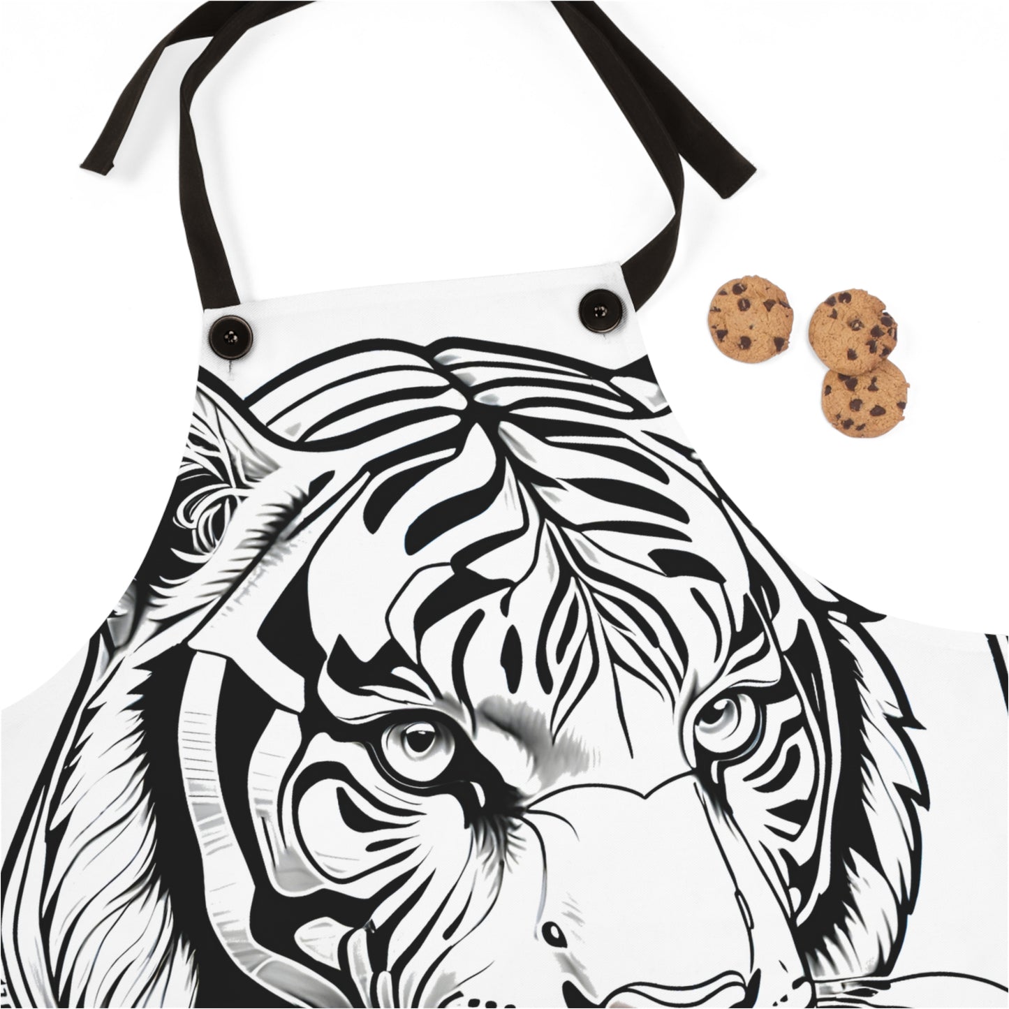 Apron Coloring Kit with 10 Fabric Markers - Tigers