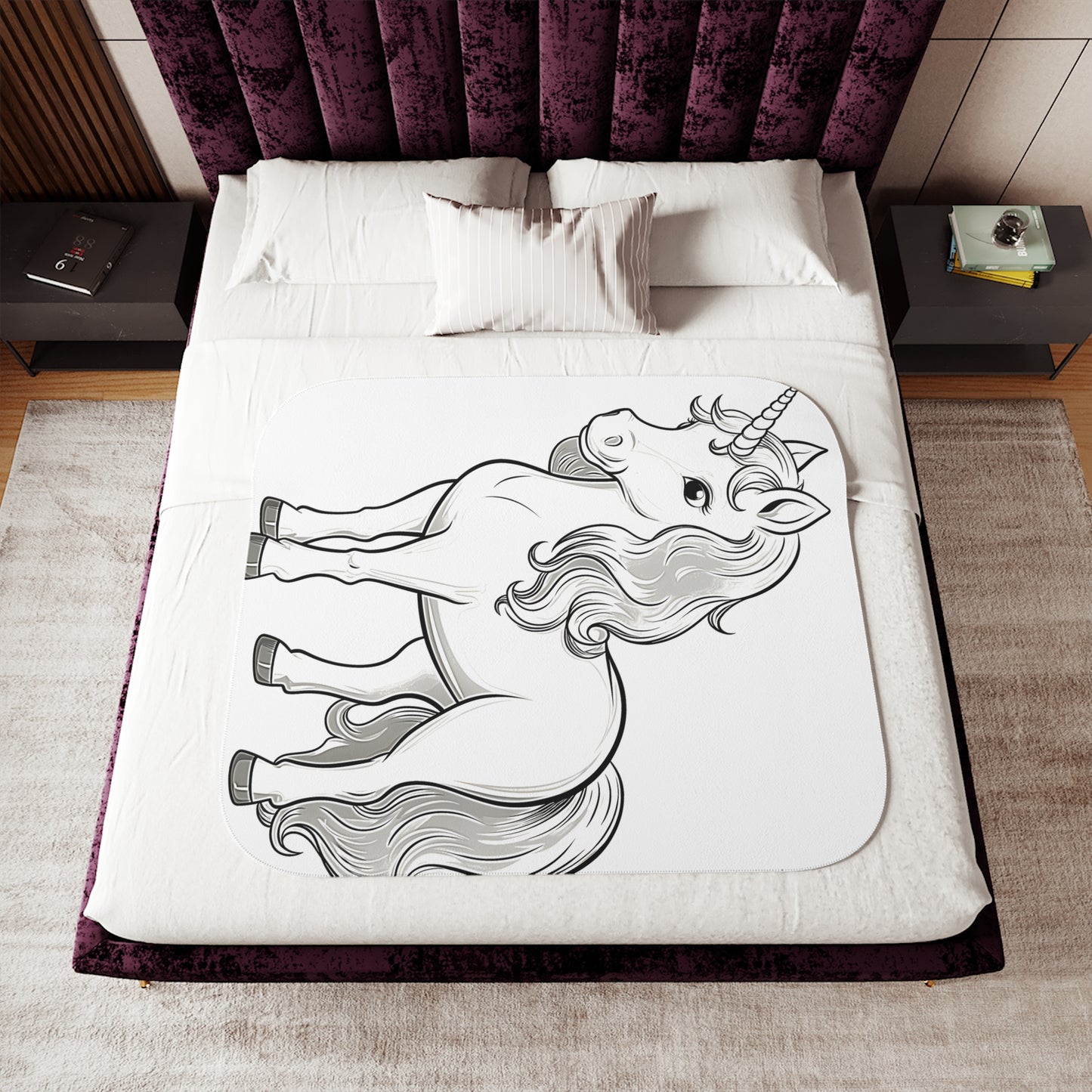 Blanket Coloring Kit with 10 Fabric Markers - Mythical Creature