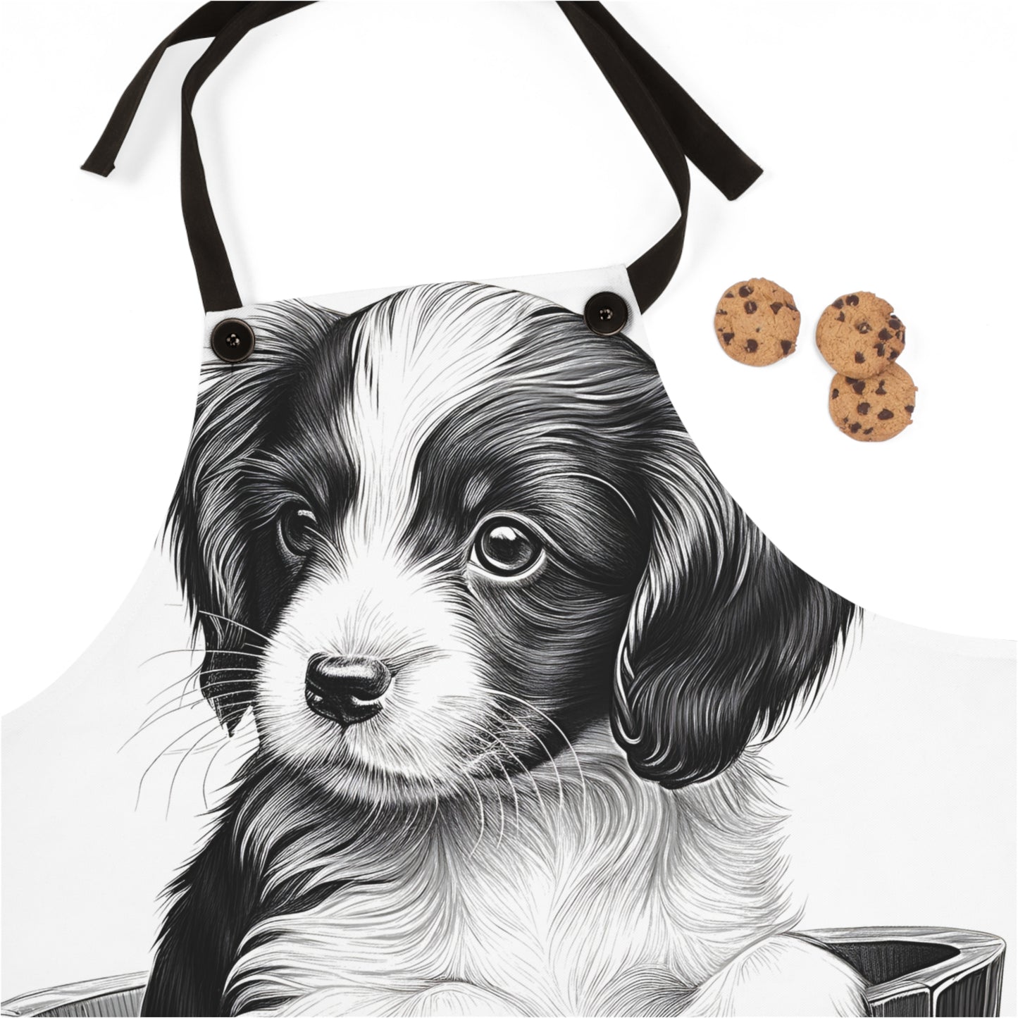 Apron Coloring Kit with 10 Fabric Markers - Puppy in a Bucket