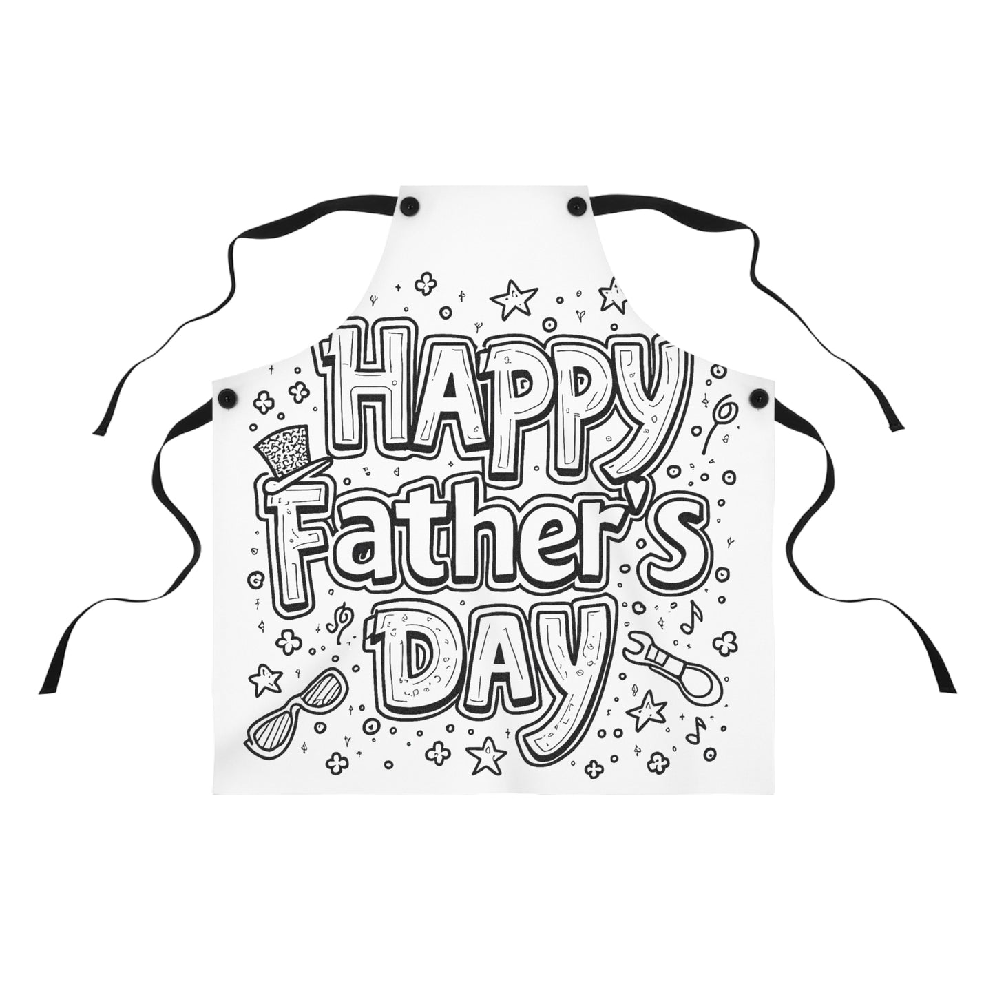 Apron Coloring Kit with 10 Fabric Markers - Father's Day