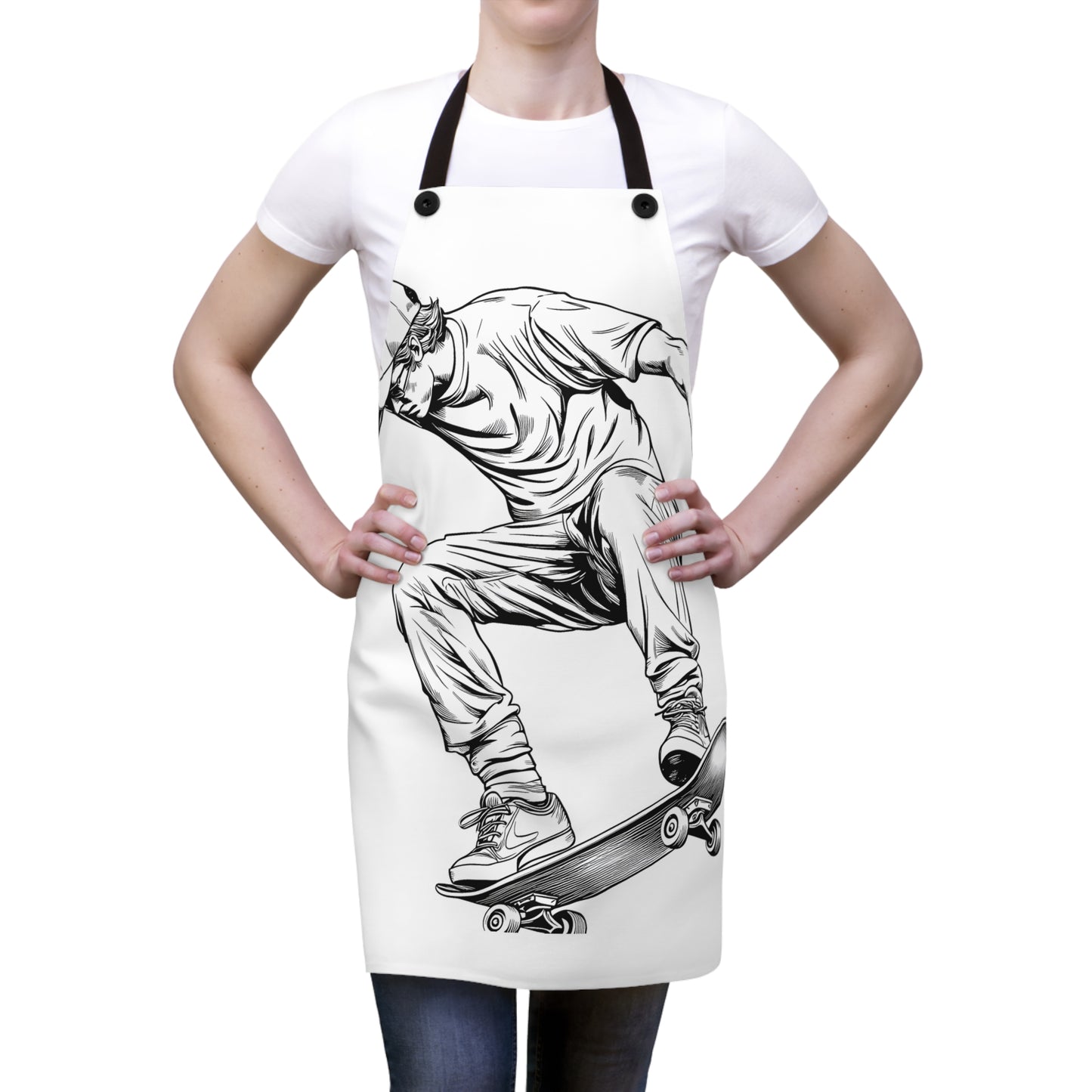 Apron Coloring Kit with 10 Fabric Markers - Young Skater